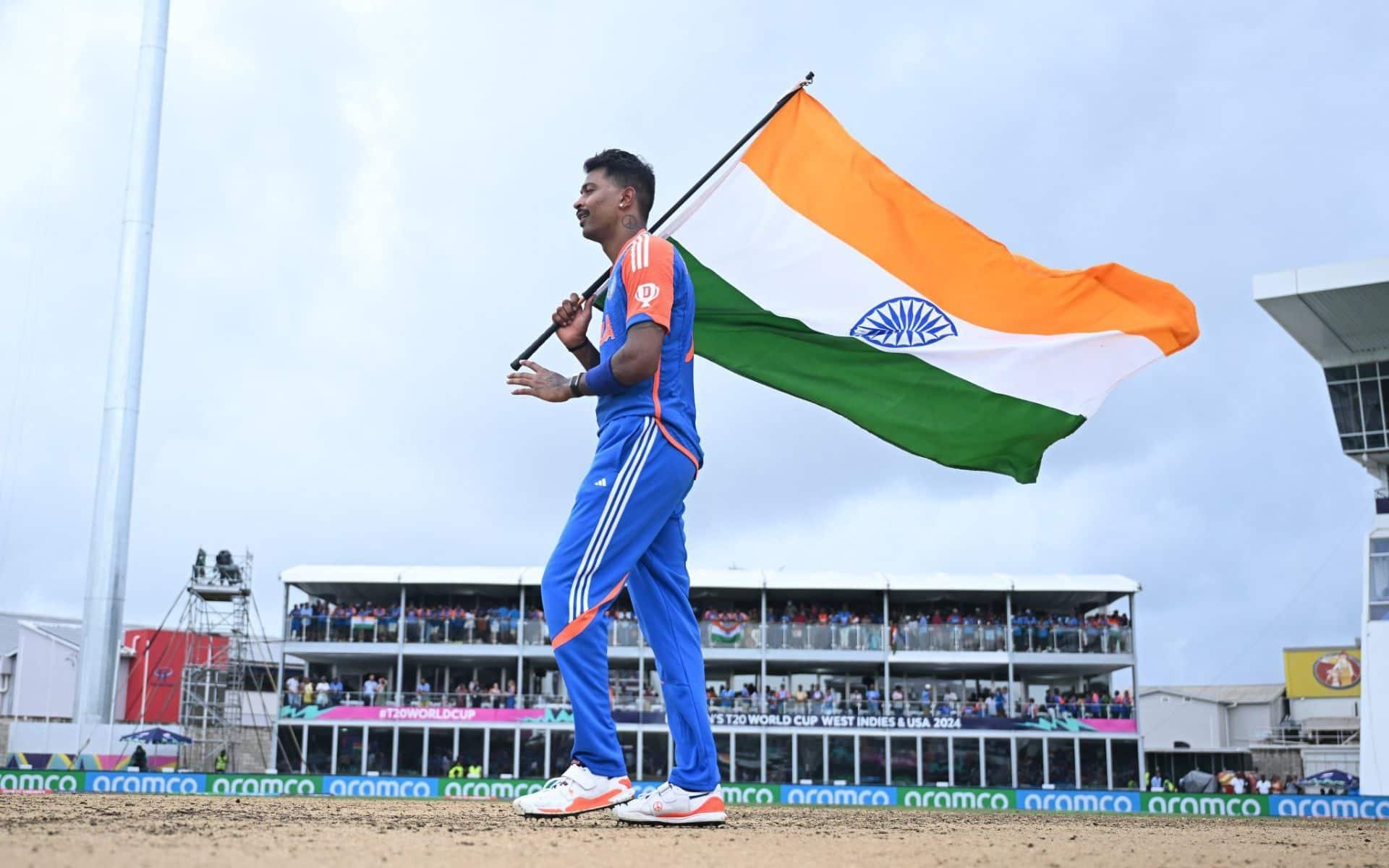 Hardik Pandya after winning the T20 World Cup 2024 (x)