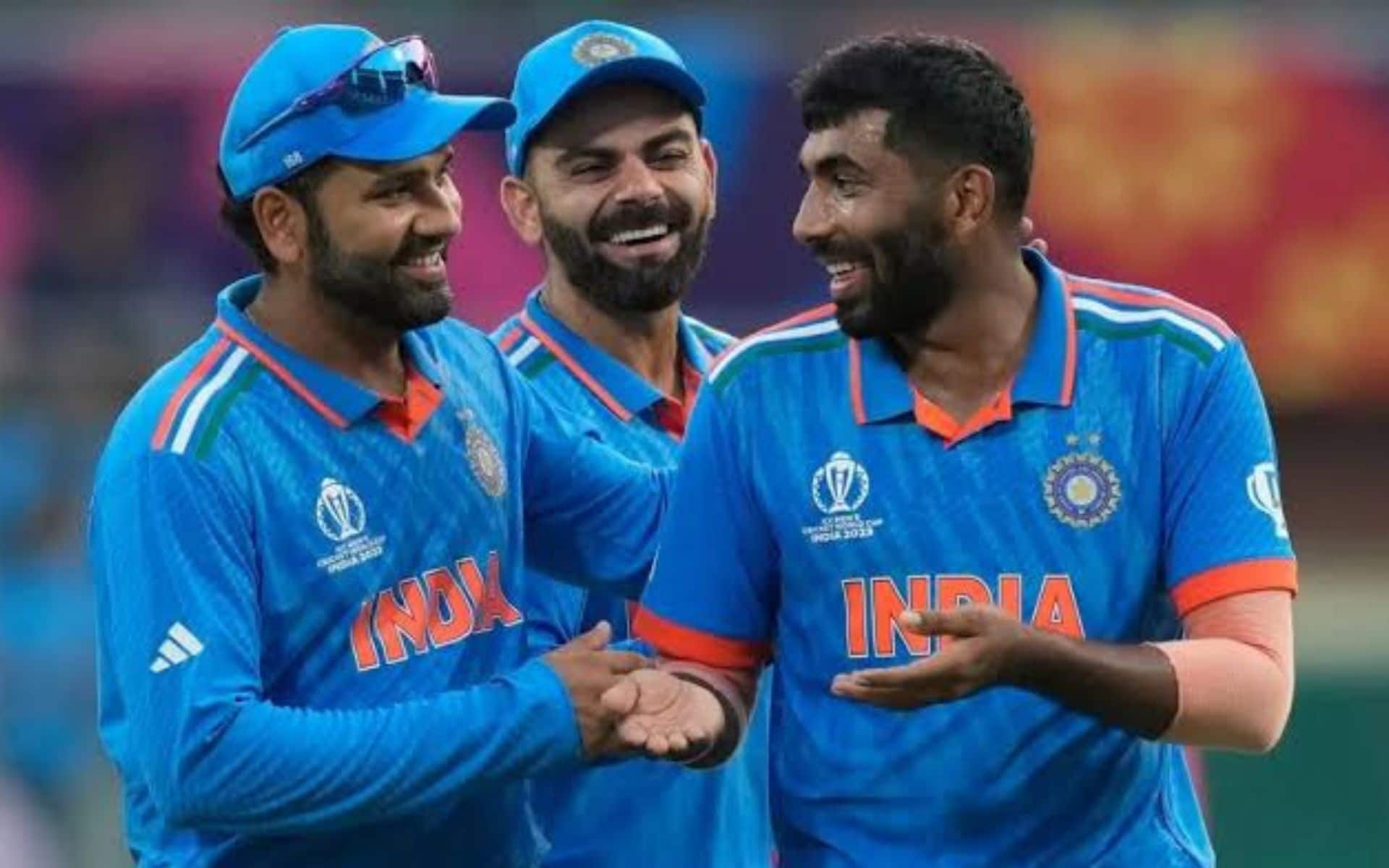 Virat Kohli, Rohit Sharma and Jasprit Bumrah (x)