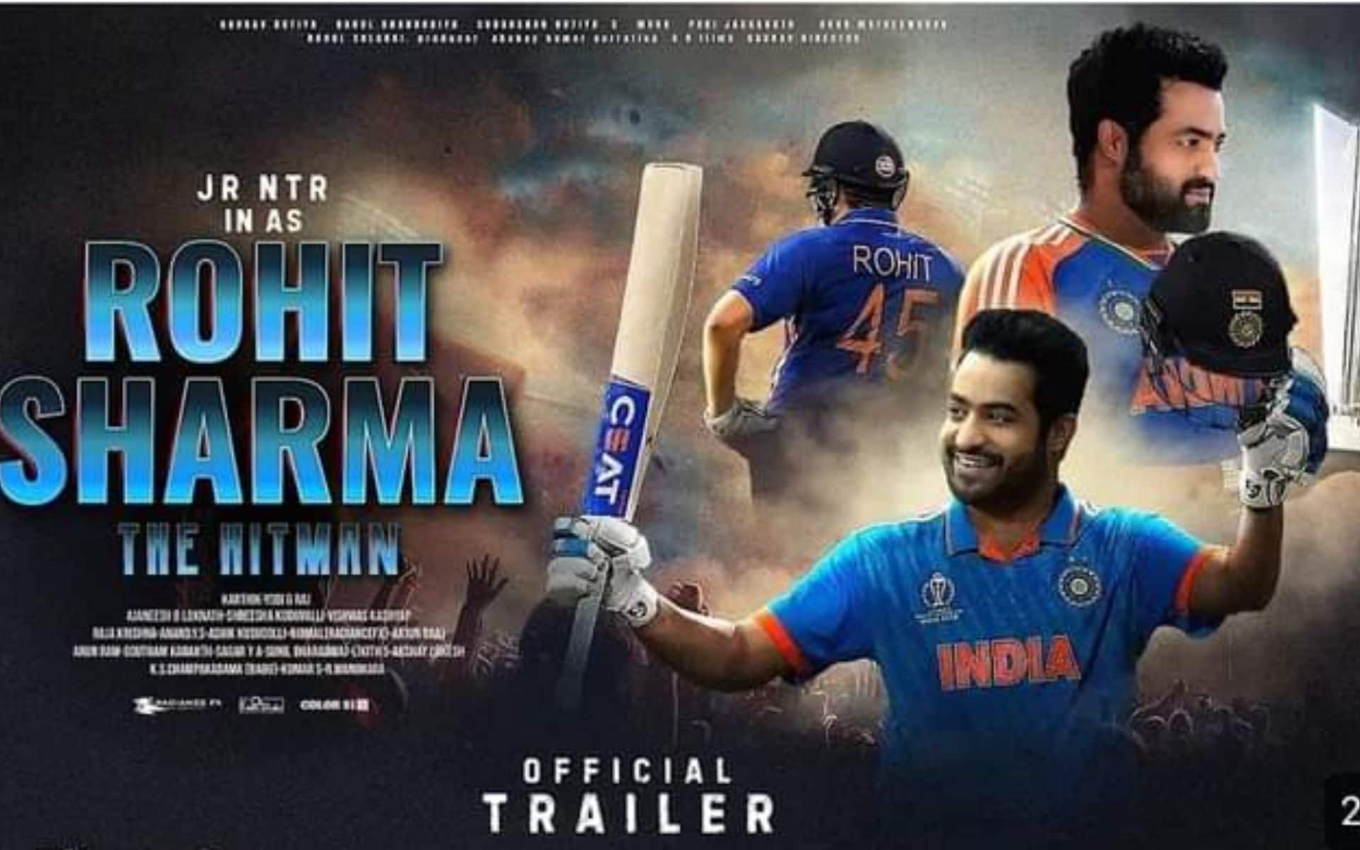 Is Rohit Sharma Biopic Happening? Poster Portraying Jr NTR As Rohit Tells A Story