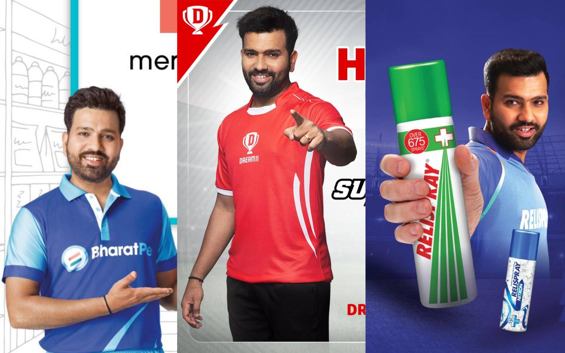 Rohit Sharma's various endorsement deals [X.com]