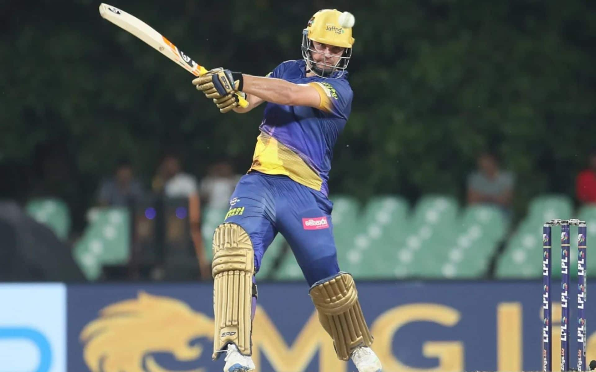 Rilee Rossouw in action for Jaffna Kings during LPL 2024 (SLC)