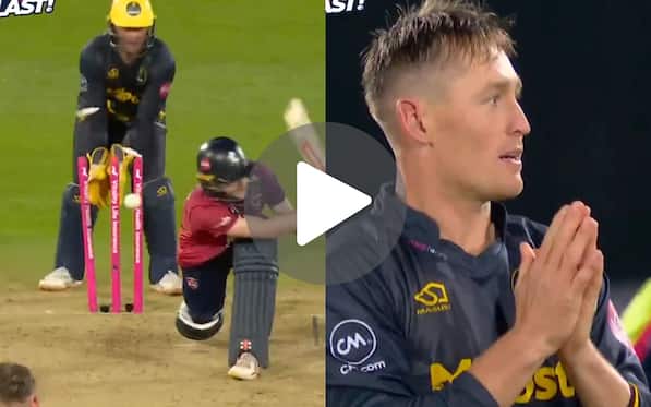 [Watch] Labuschagne Does A ‘Unique’ Celebration With Folded Hands In T20 Blast 2024
