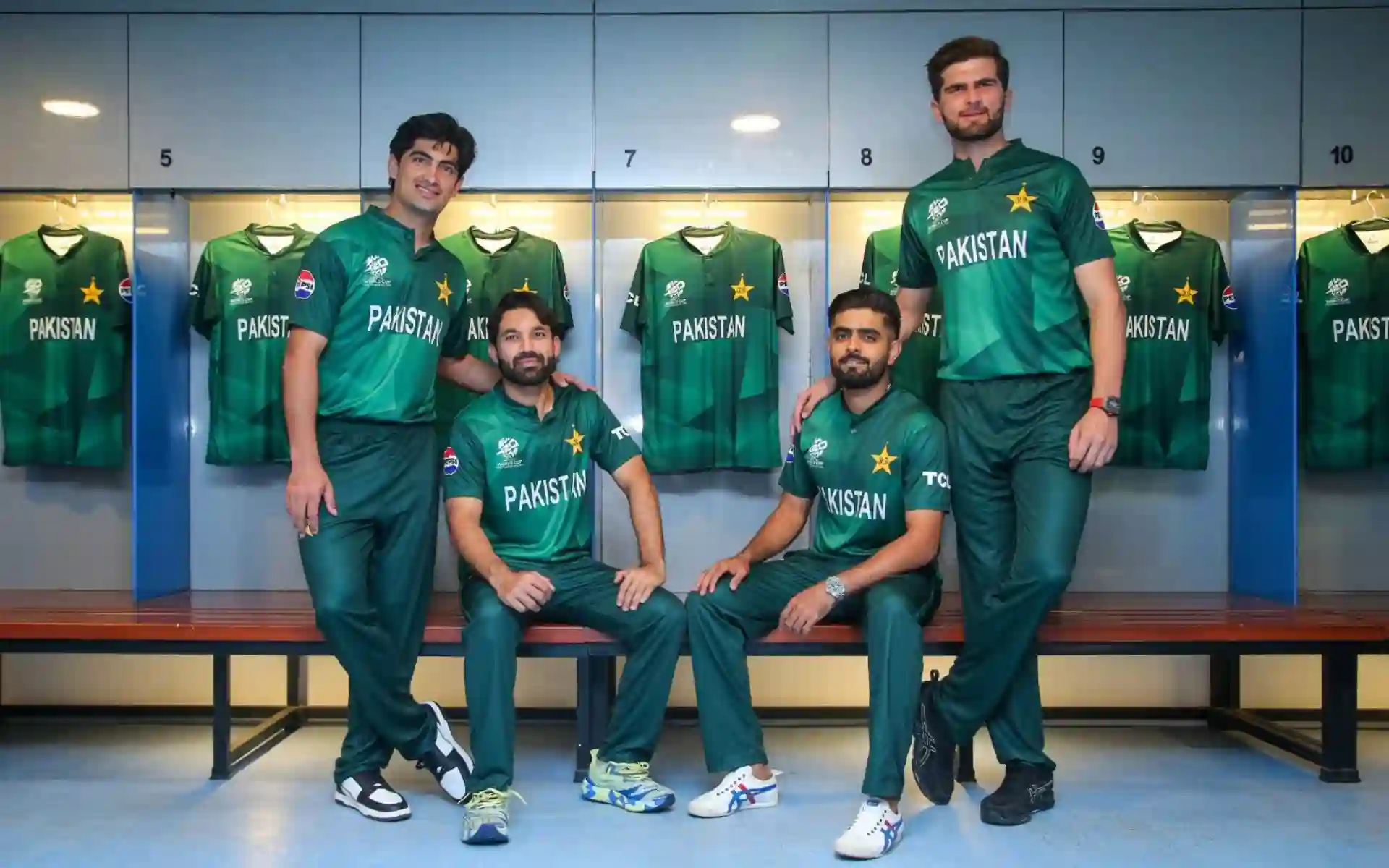 Babar, Shaheen, Md Rizwan and Naseem Shah in a frame (x.com)