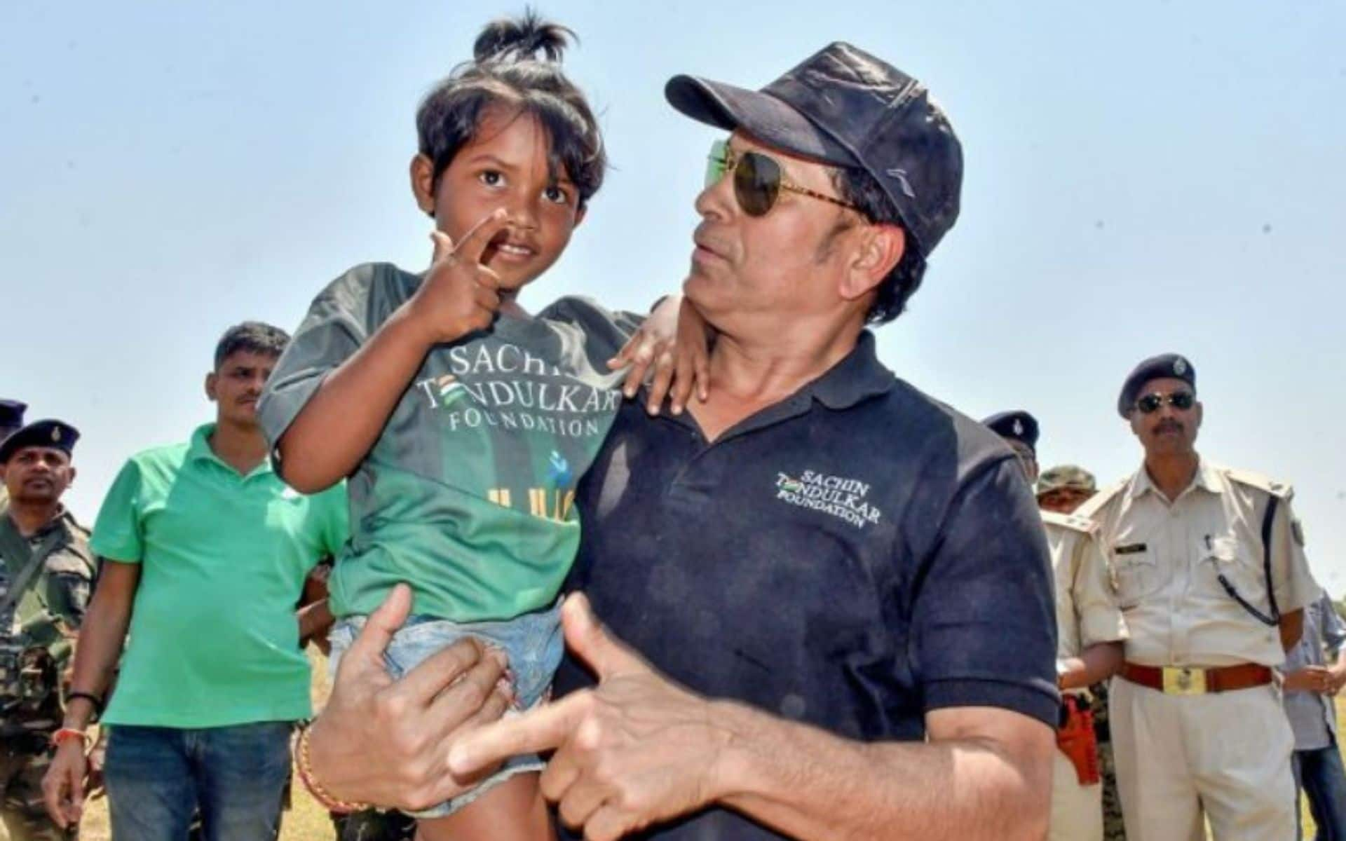 Sachin Tendulkar at a charity event organized by his foundation (Twitter)