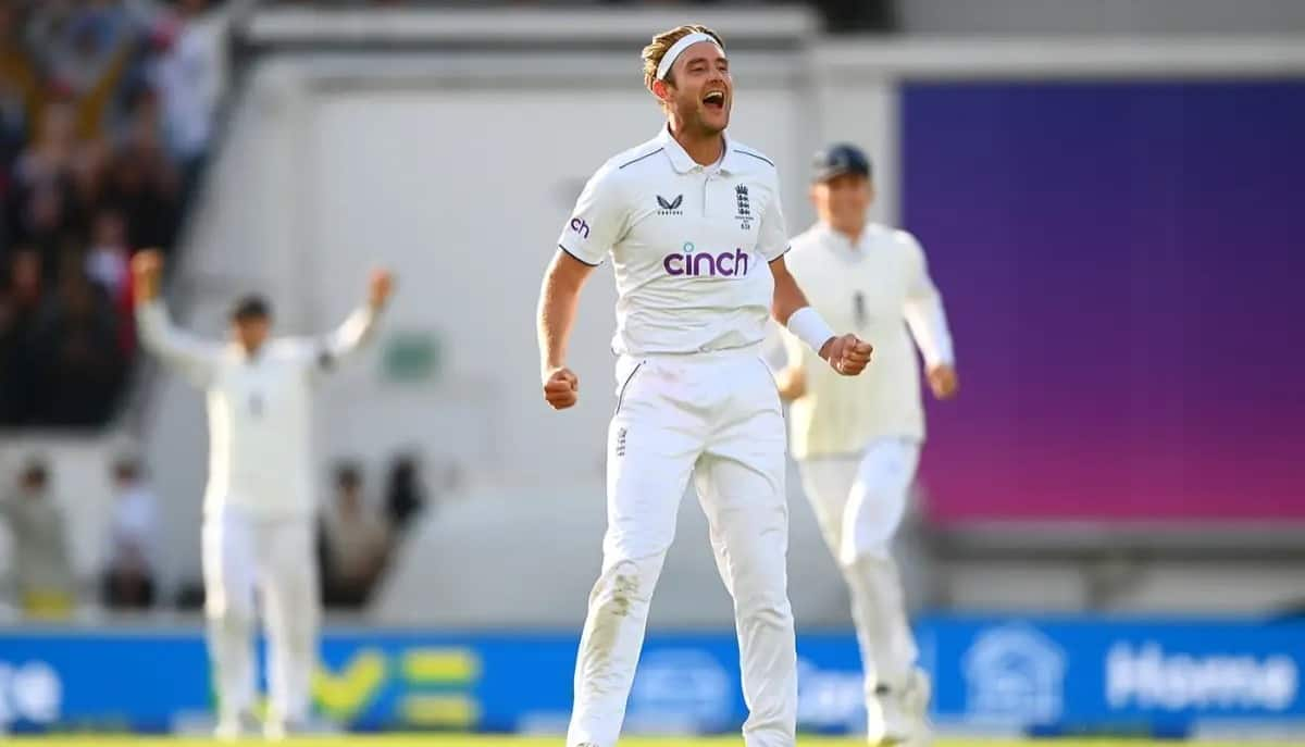 Stuart Broad during his farewell Ashes Series[ x.com]