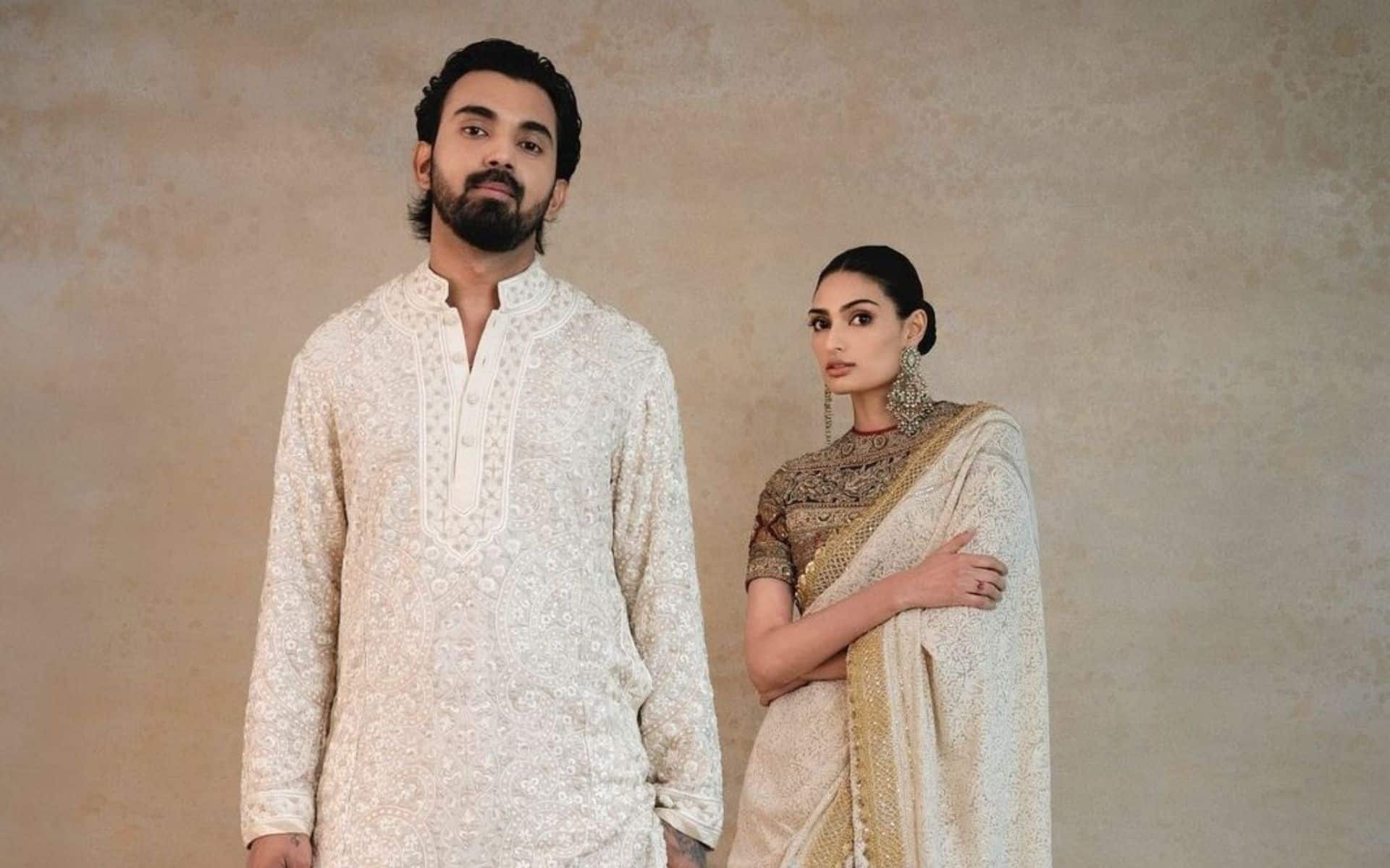 KL Rahul posing for a picture with Athiya Shetty (X.com)