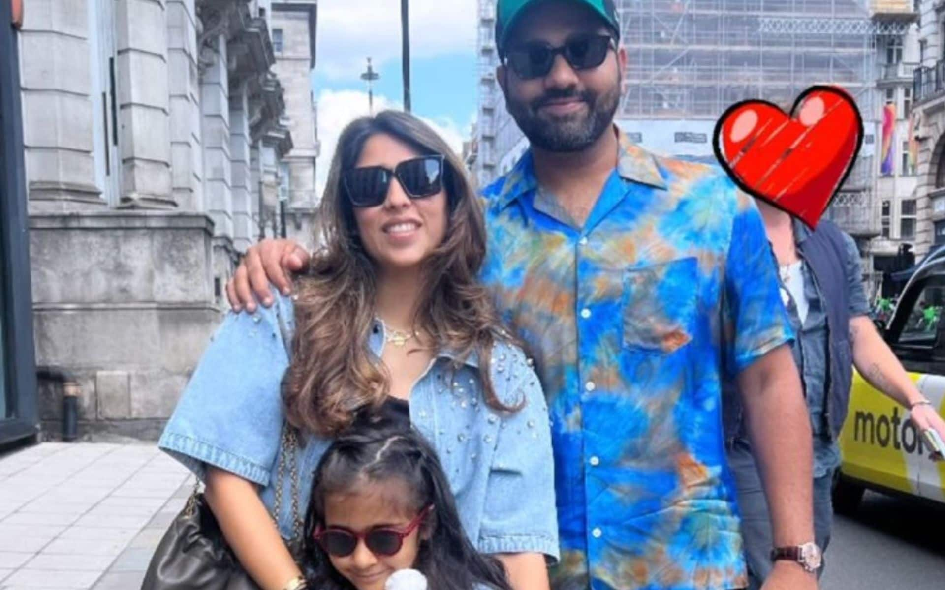 Rohit Sharma enjoying family time in UK [X.com]