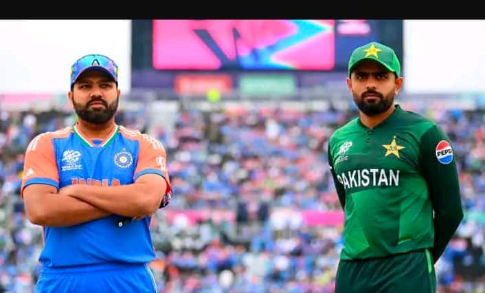 IND Captain Rohit Sharma along with PAK captain Babar Azam [X[
