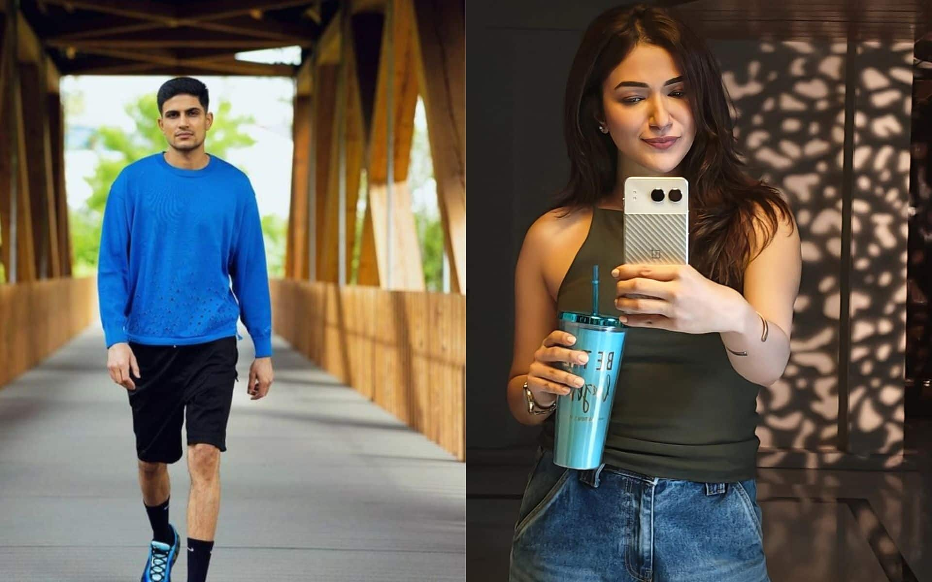 Shubman Gill and Ridhima Pandit (x)