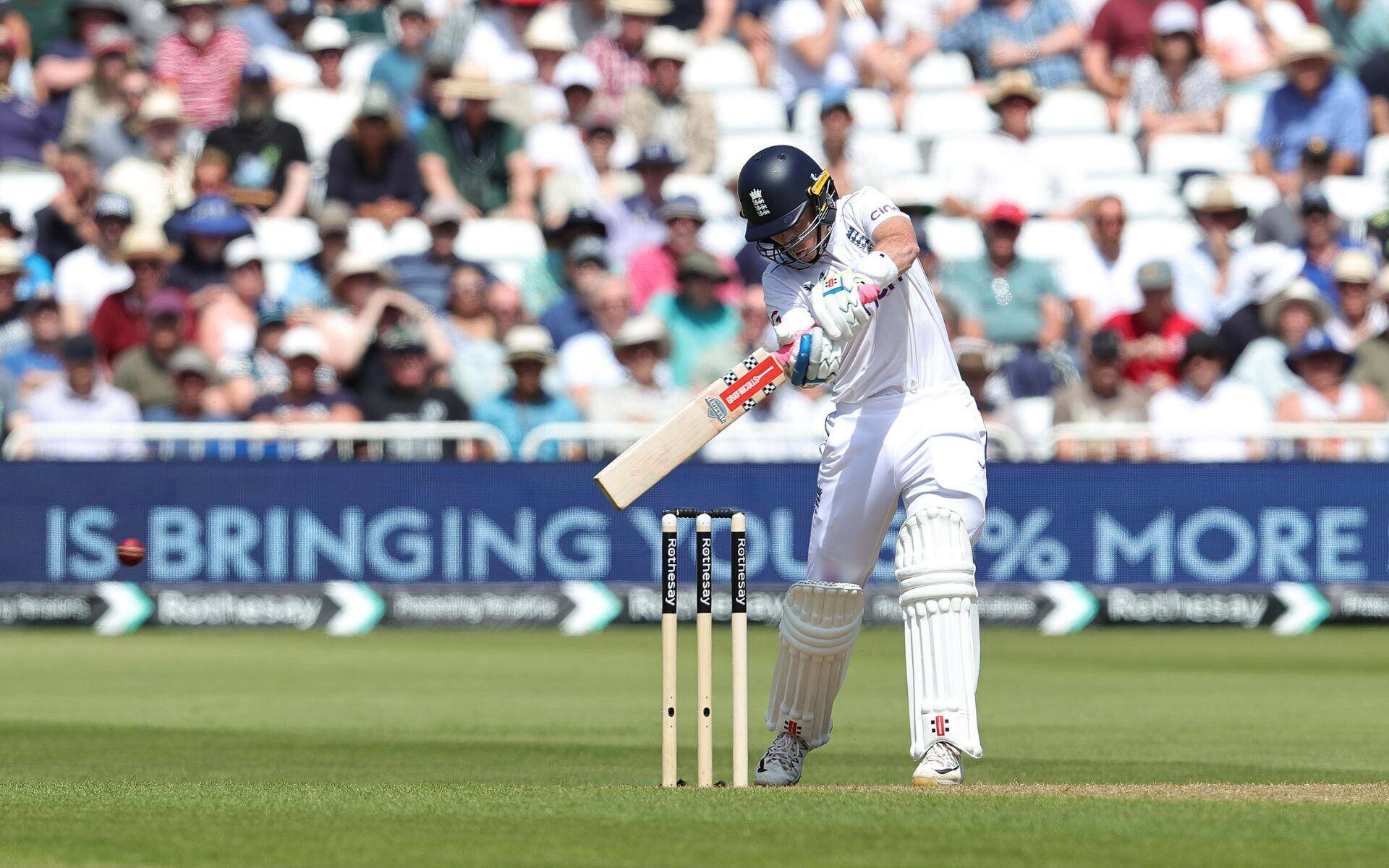 Ollie Pope in action for England vs WI during the 2nd Test (X.com)