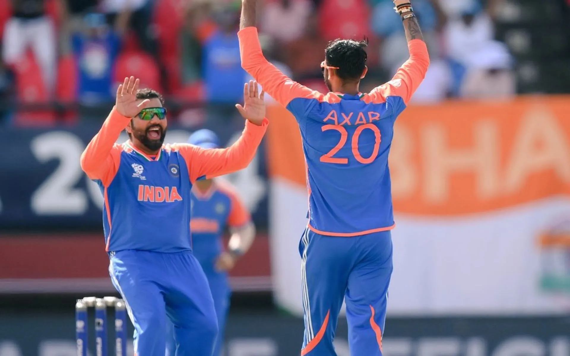 Rohit Sharma and Axar Patel (x)