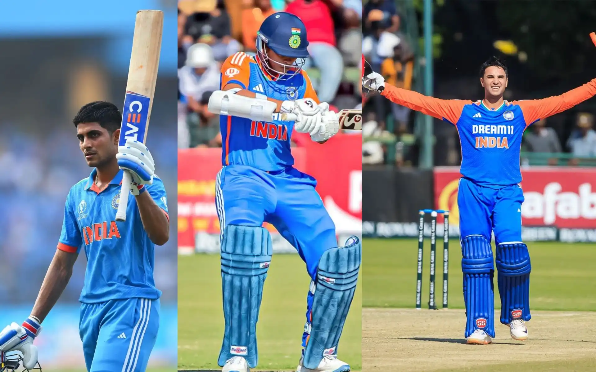 Shubman Gill, Yashashvi Jaiswal and Abhishek Sharma [X]