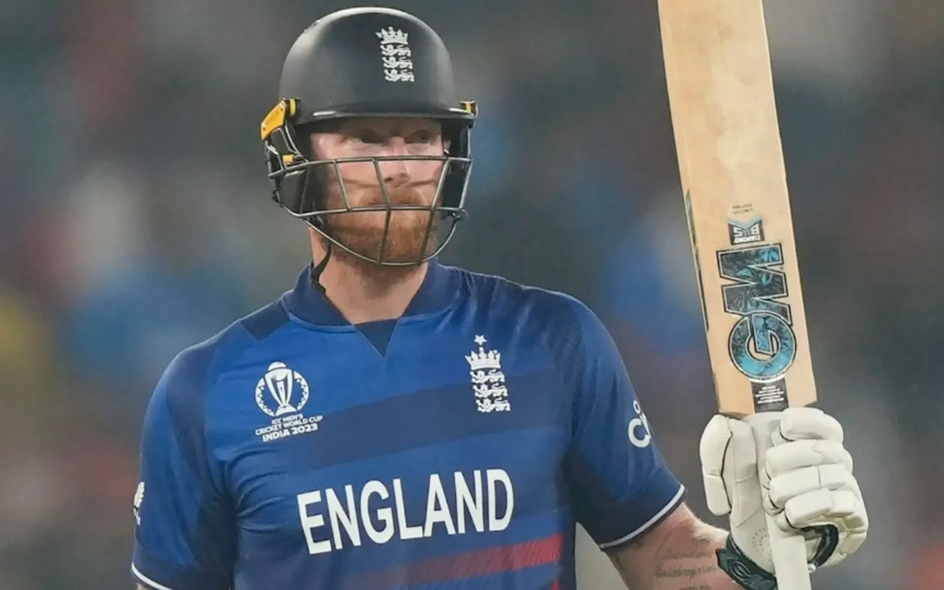 Ben Stokes during the 2023 World Cup in India (AP)