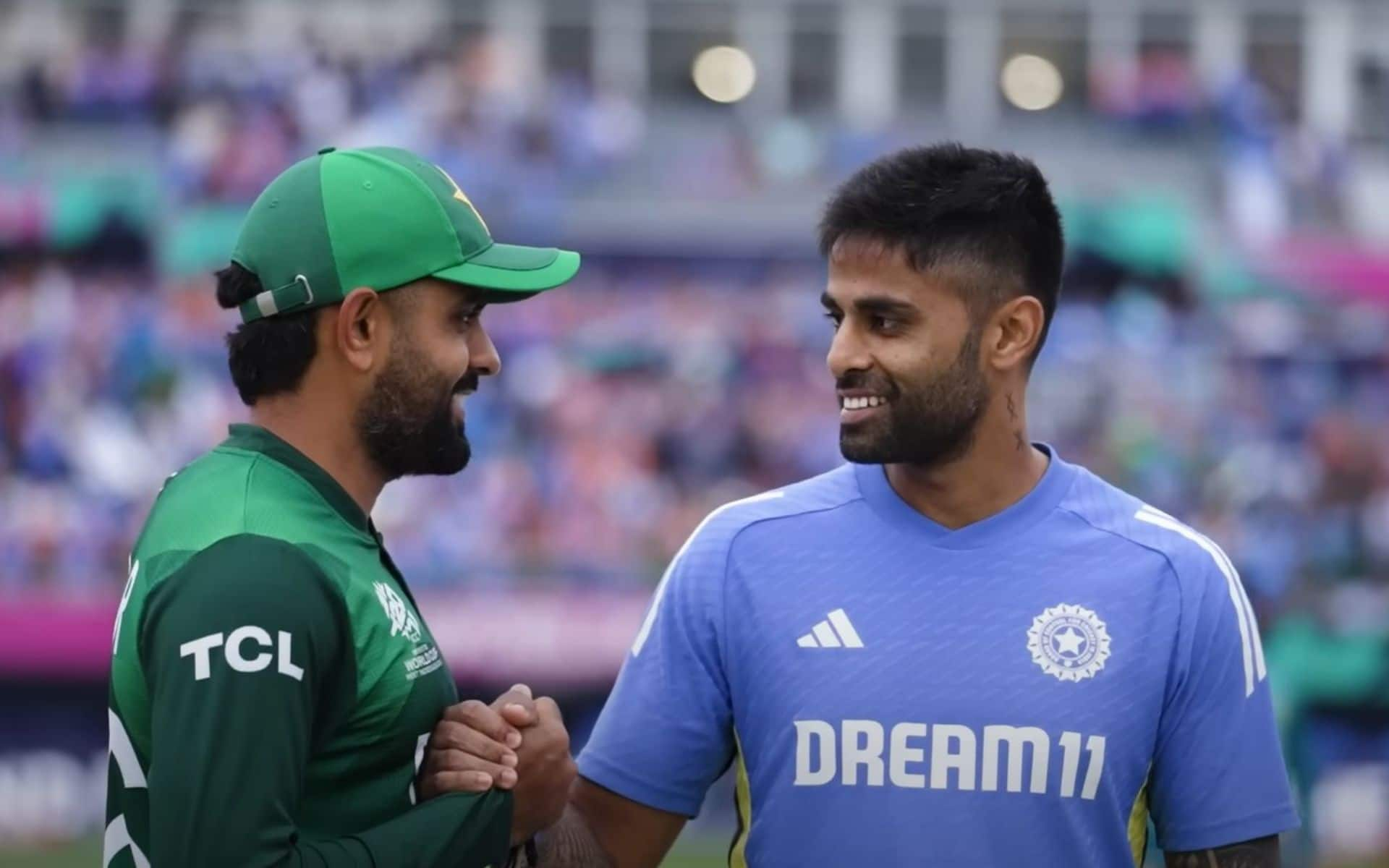 Suryakumar Yadav, Babar Azam in a frame during T20 WC 2024 (x.com)