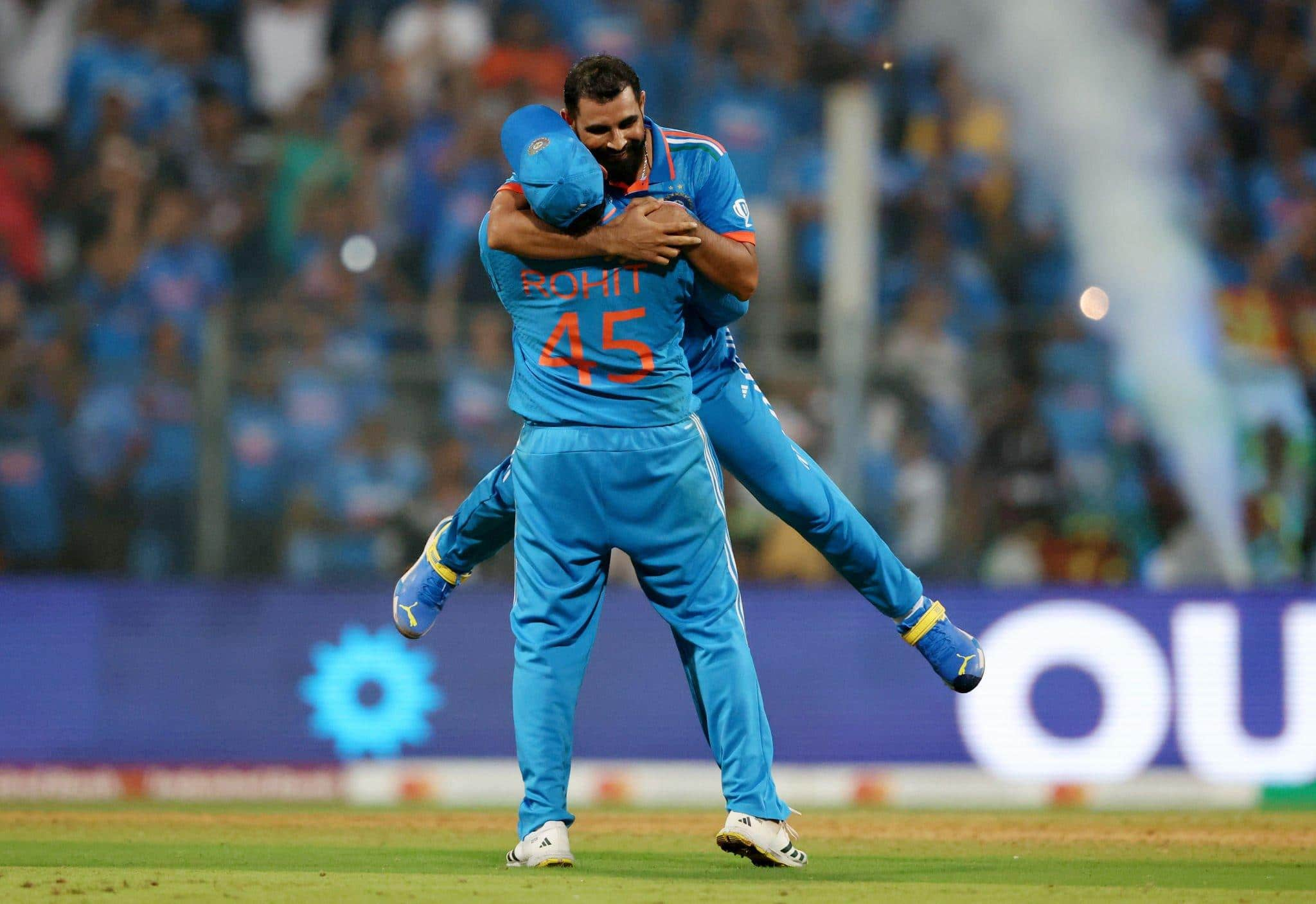 Shami and Rohit during World Cup 2023 [X]
