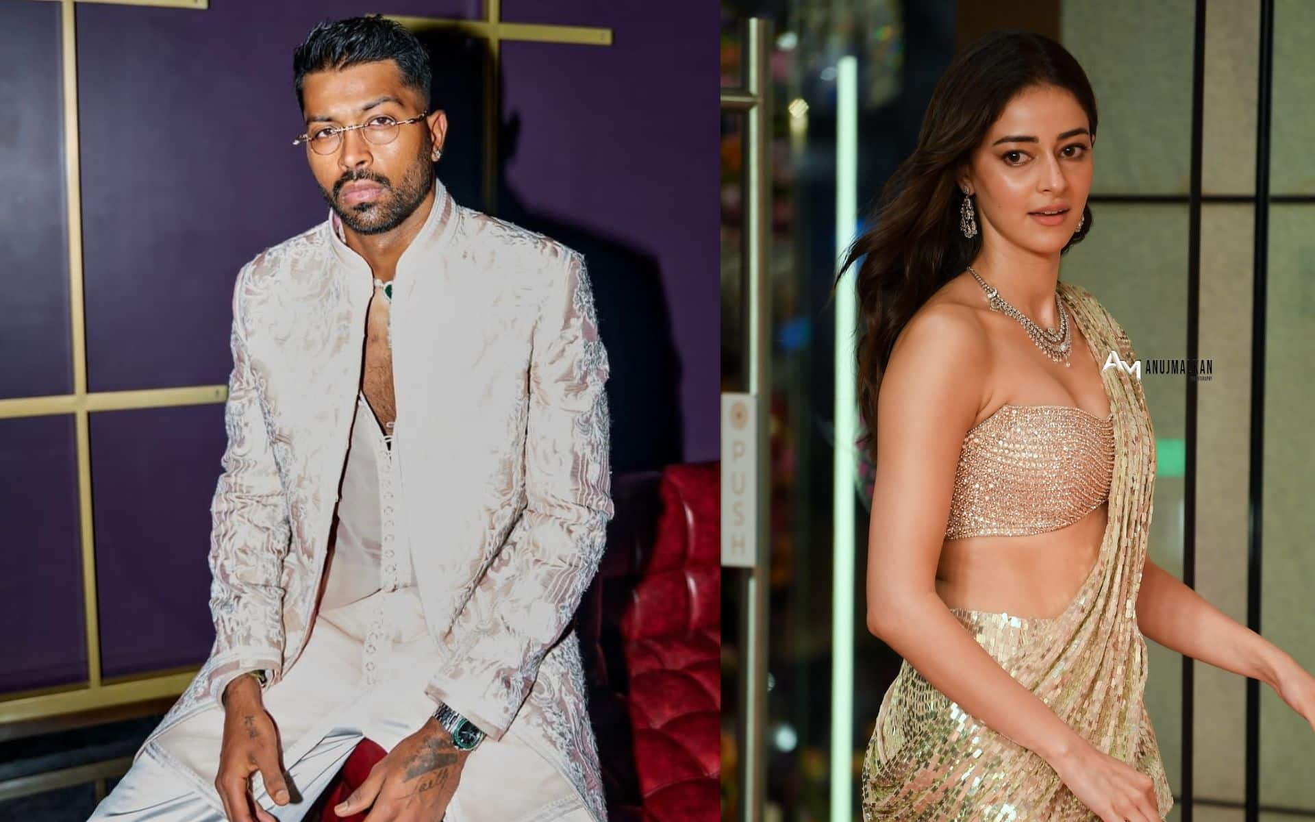 Hardik Pandya and Bollywood actress Ananya Panday [X.com]