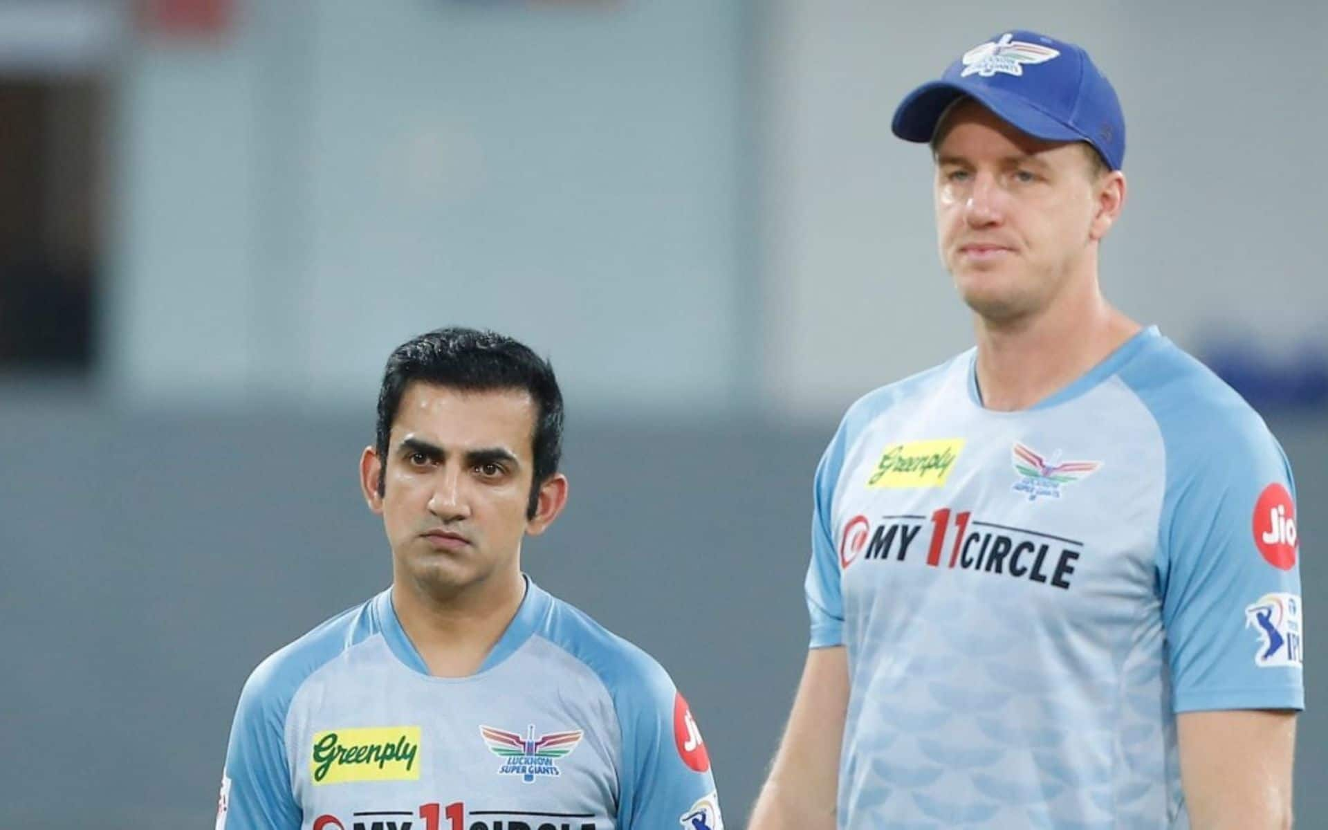 Morne Morkel alongside Gautam Gambhir in a frame (x.com)