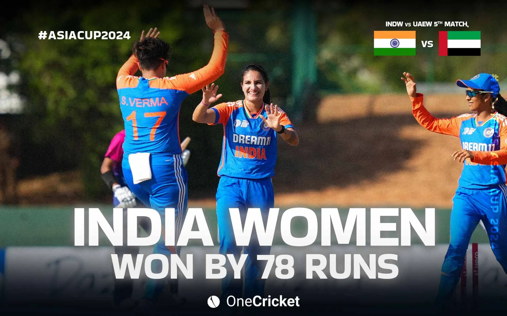India Women won by 78 runs- (OneCricket)