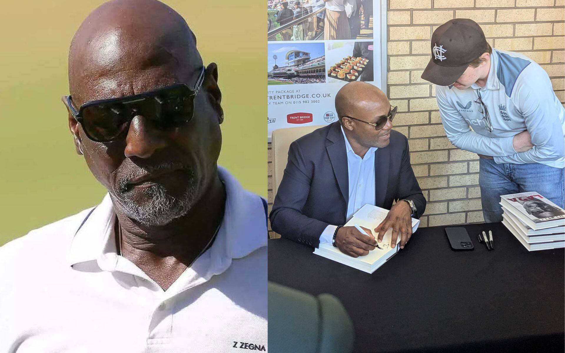 Viv Richards Angry With Brian Lara-(X.com)