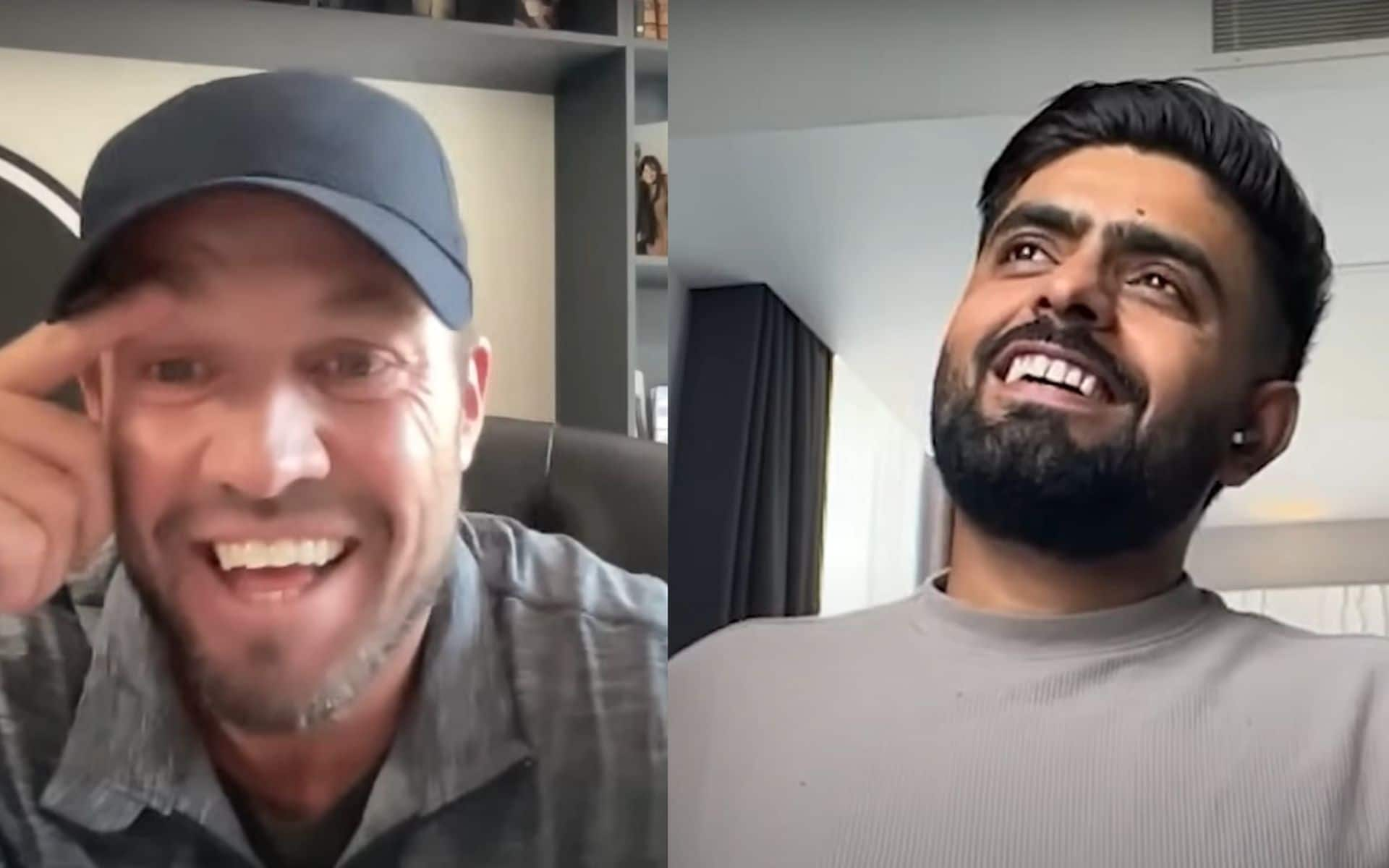 Babar Azam in candid YouTube interview with AB de Villiers (X.com)