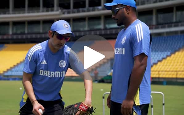 [Watch] Gautam Gambhir Teaches Sanju Samson How To Bat Ahead Of IND Vs SL T20Is