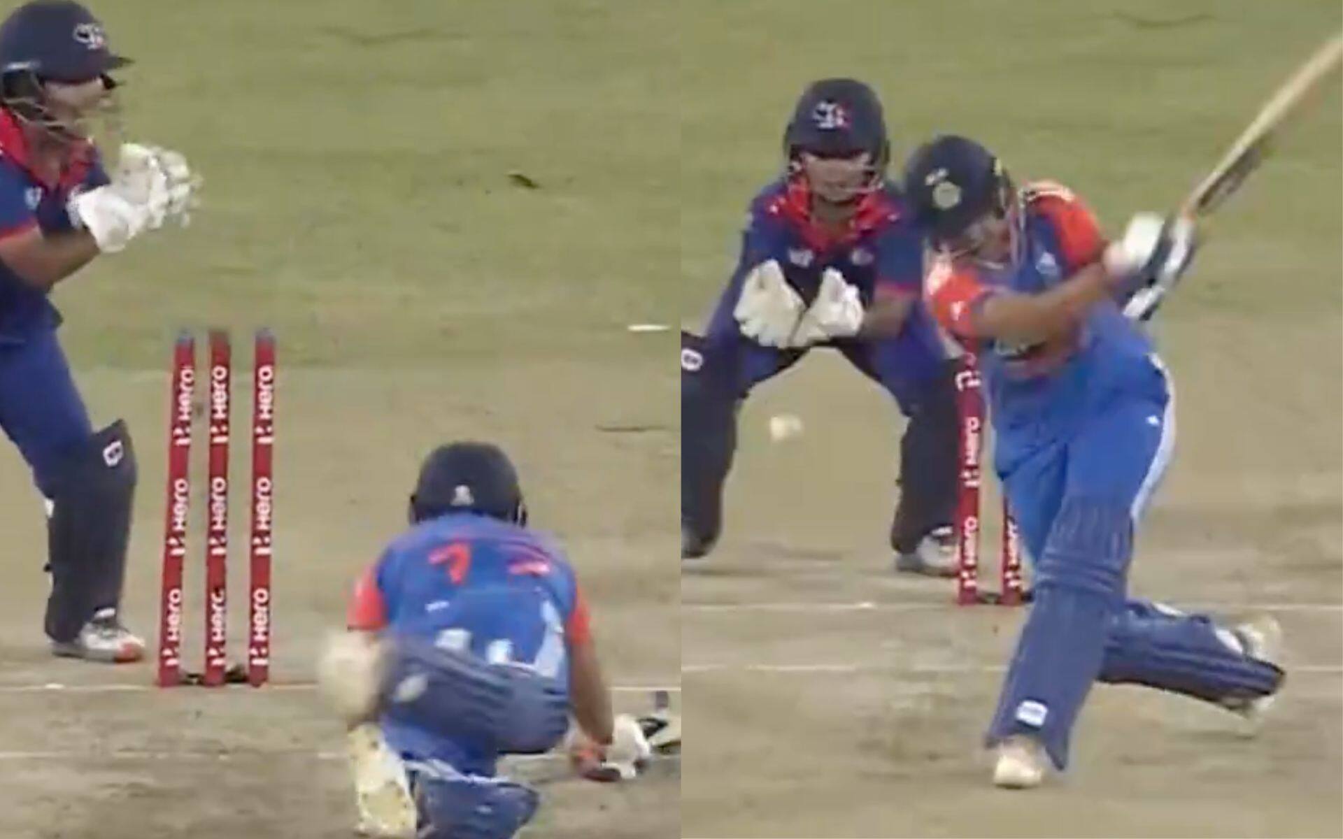 Shafali Verma's wicket vs Nepal (X.com)