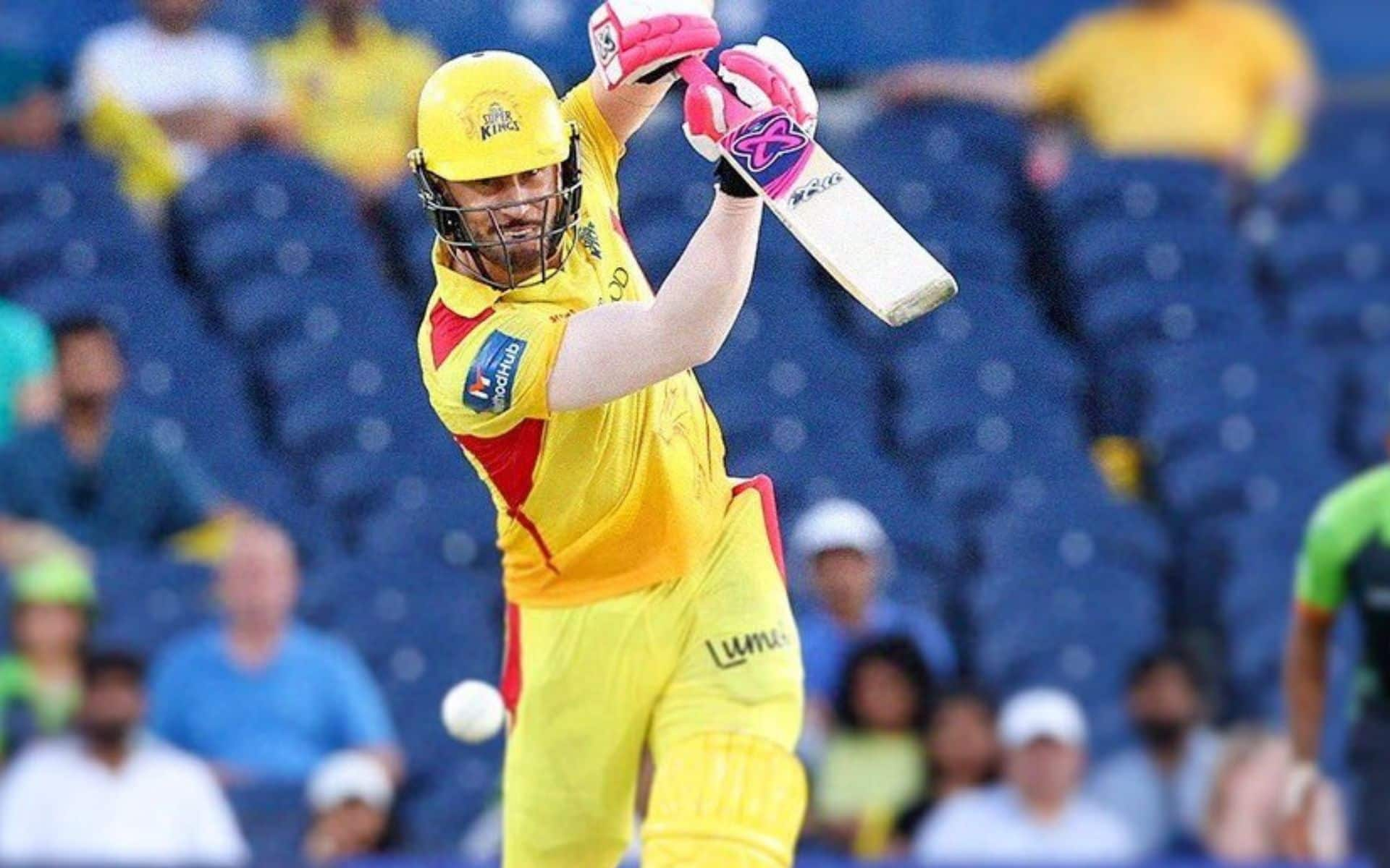 Faf du Plessis during his knock against the Seattle Orcas [X]