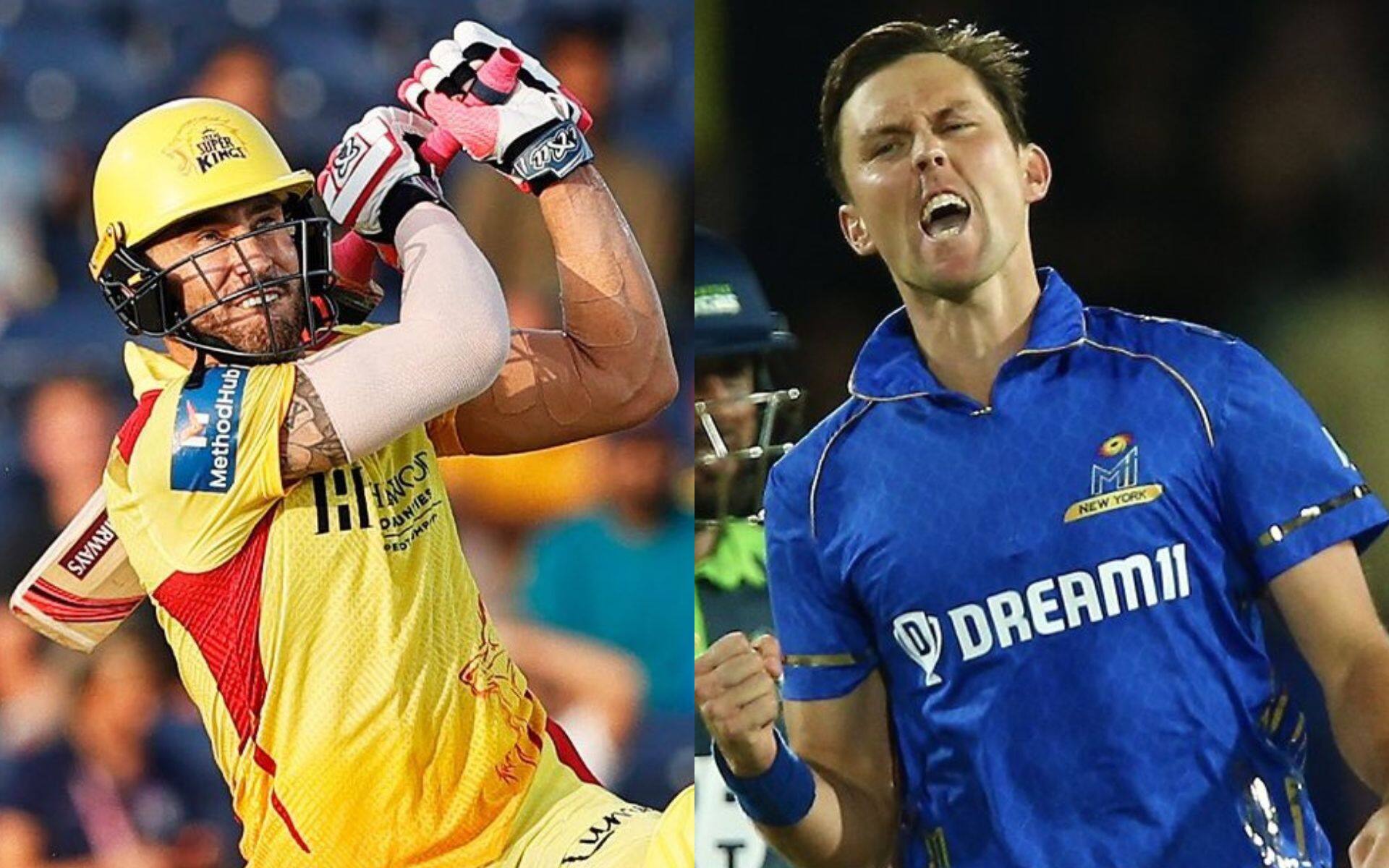 Faf du Plessis vs Trent Boult will be a key contest in this game [X]