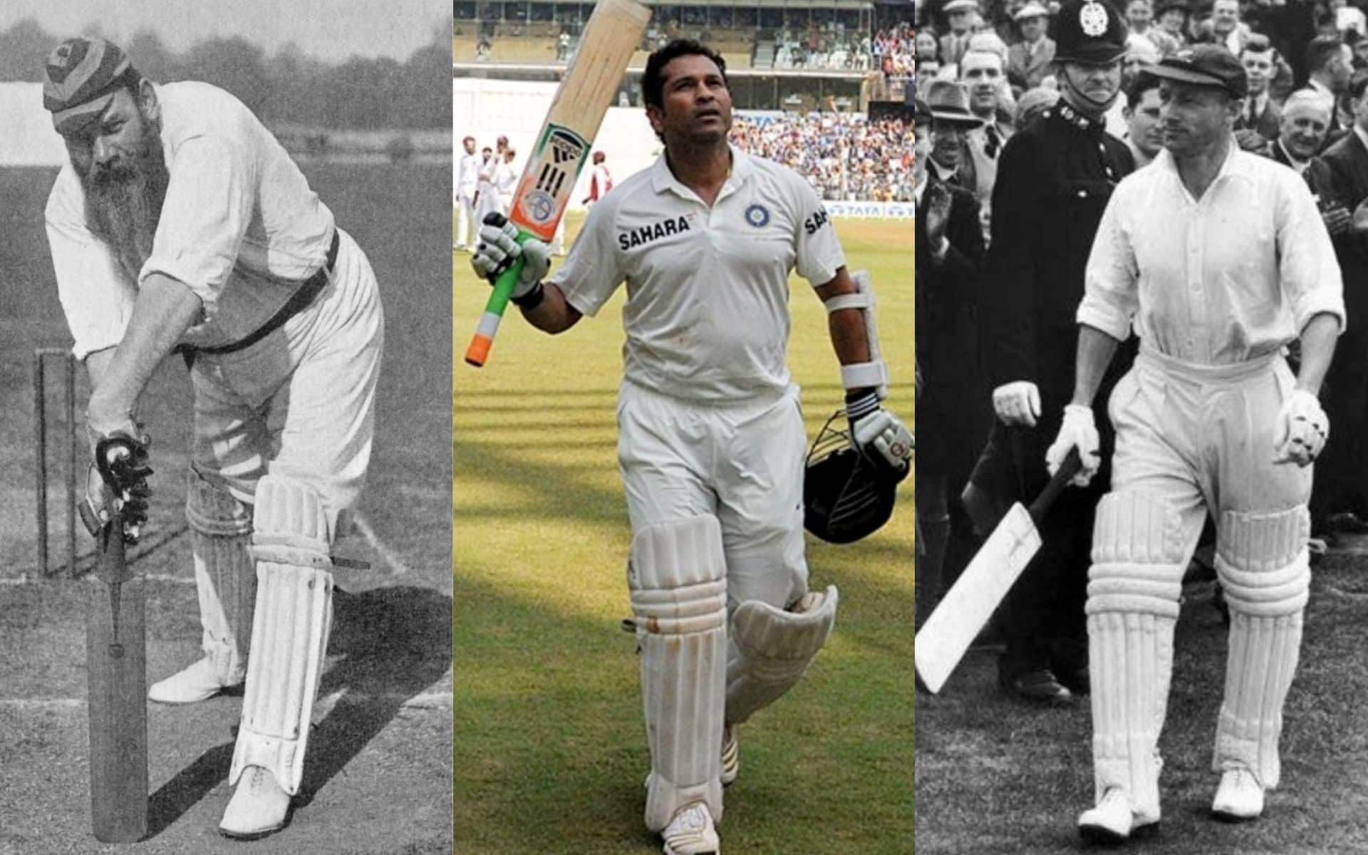 WG Grace, Sachin Tendulkar & Sir Don Bradman (Twitter)