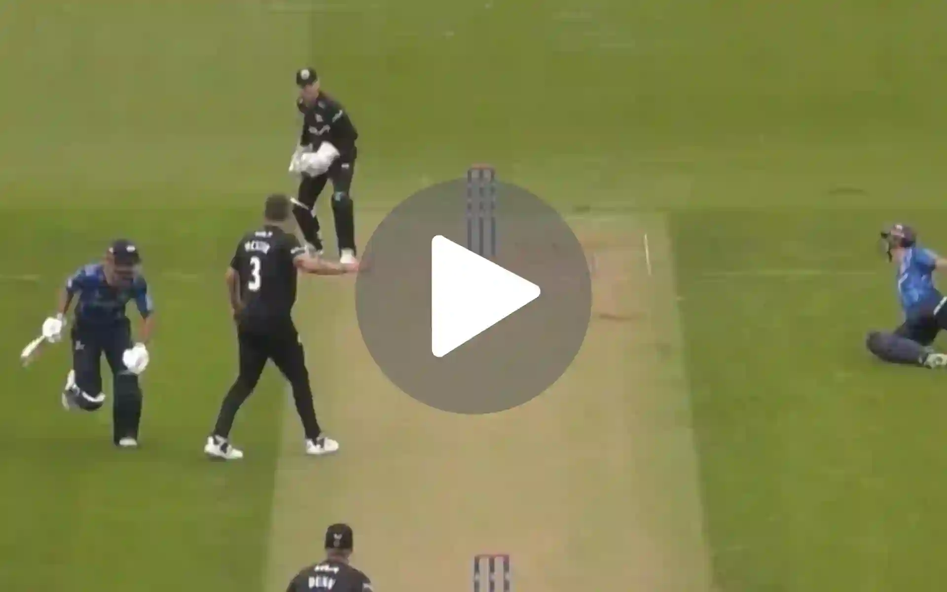 [Watch] Comical Mess As Surrey Misses Run-Out Chance With Shan Masood Stranded And Ball In Keeper's Hands