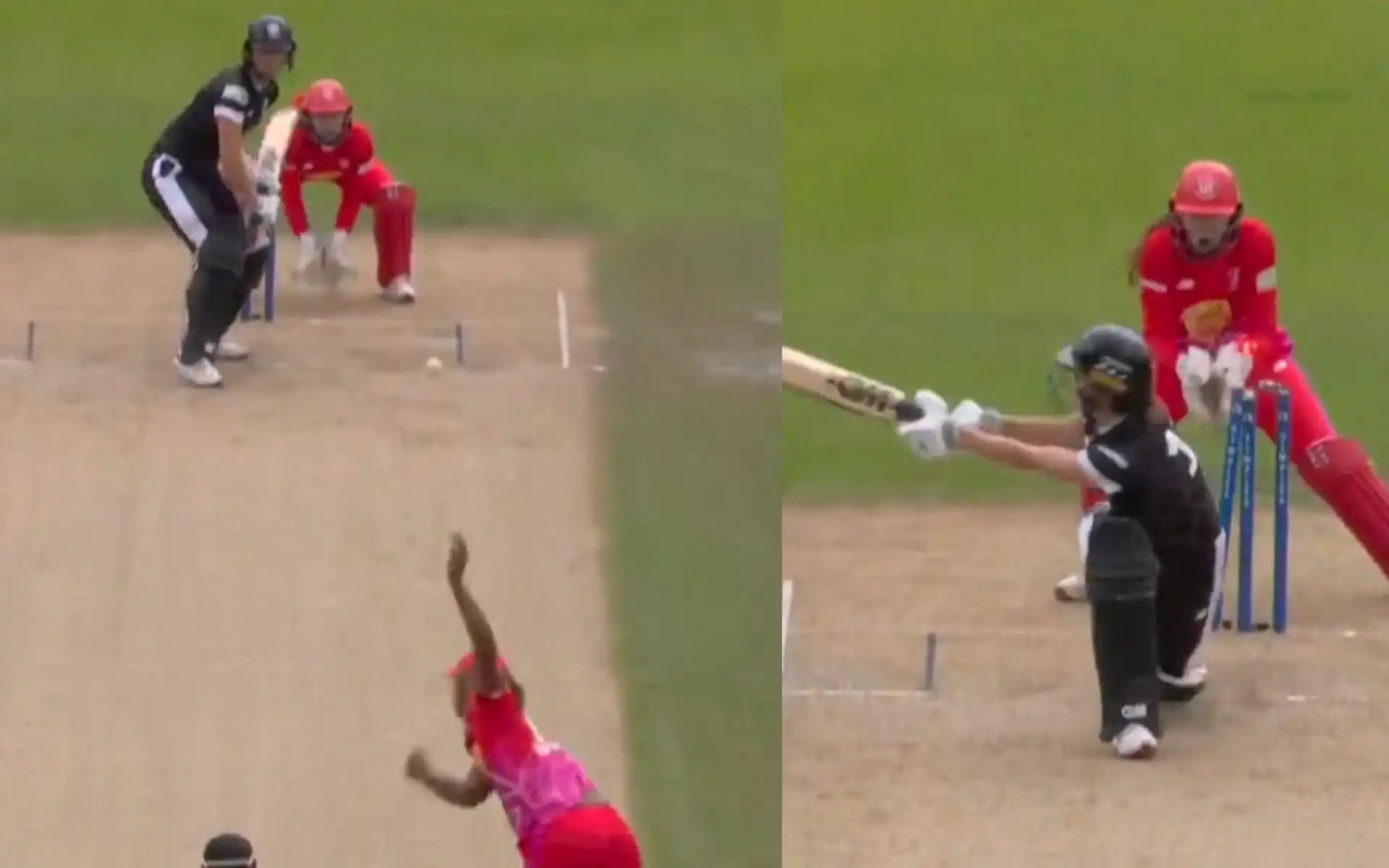 Matthews bowled Jones in The Hundred Women's 2024 (x.com)