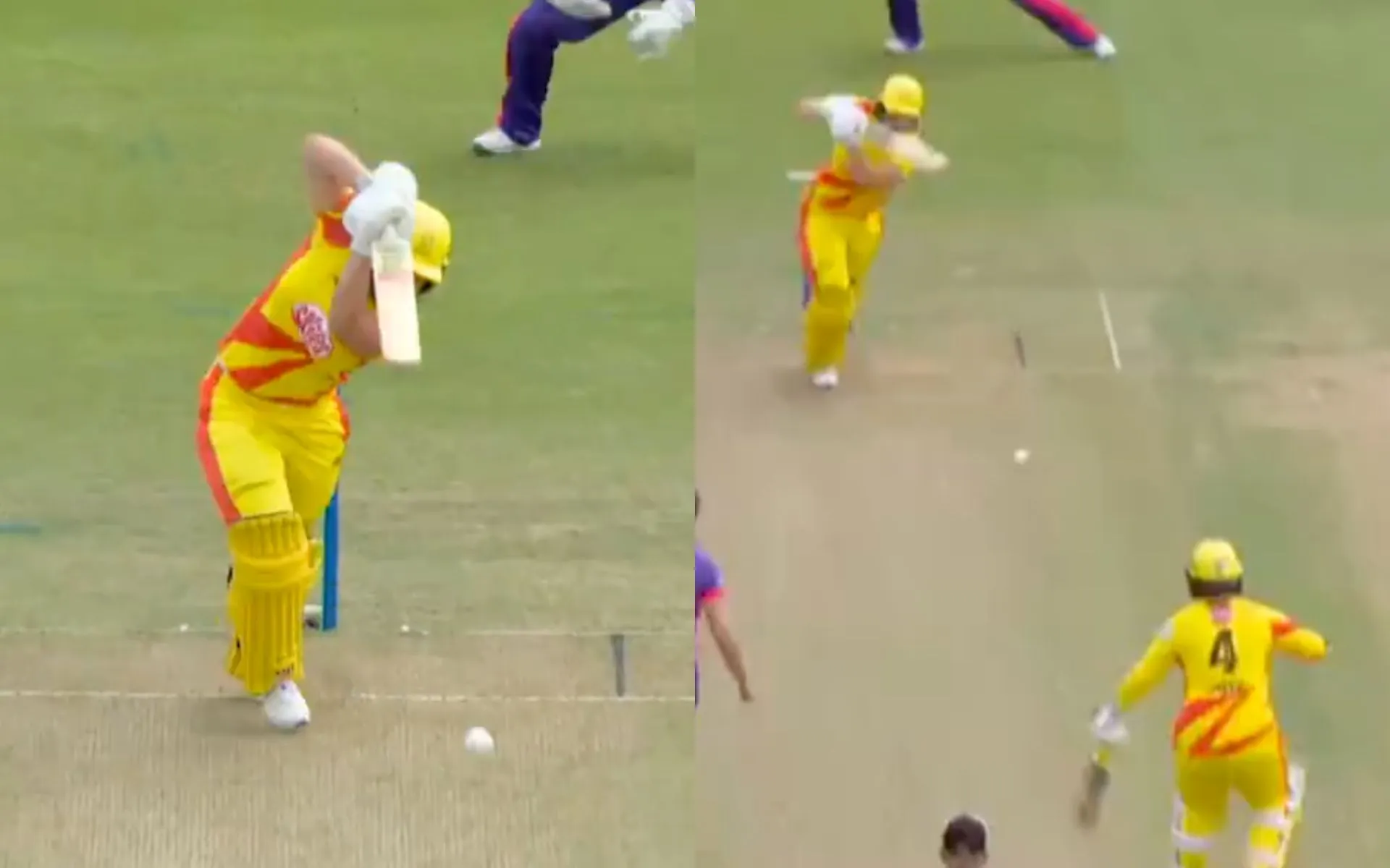 Grace Scrivens played a brilliant shot to Kate Cross [X]