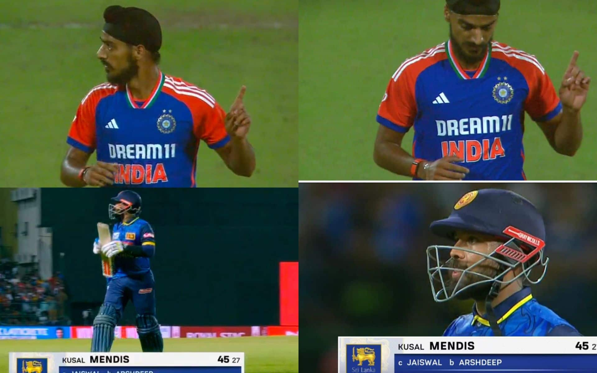 Mendis was dismissed by Arshdeep [X]