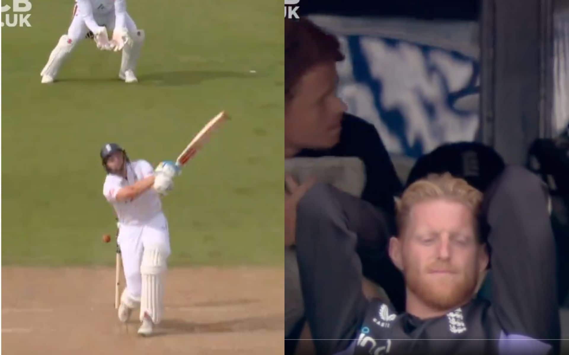 Stokes' reaction on Jamie Smith's dismissal [X]