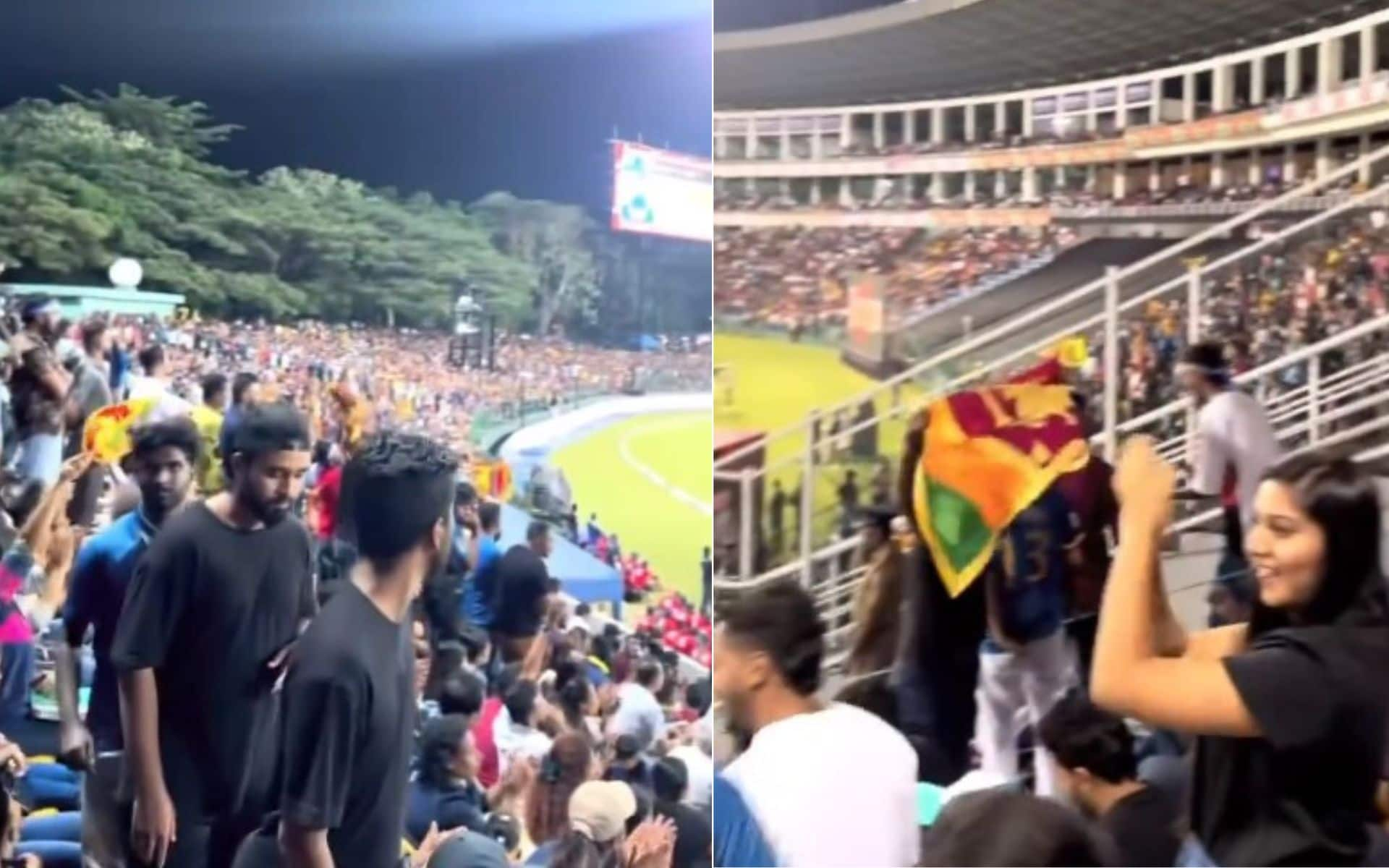 Fans went berserk with Rohit Sharma chants during IND vs SL 1st T20I (Twitter)