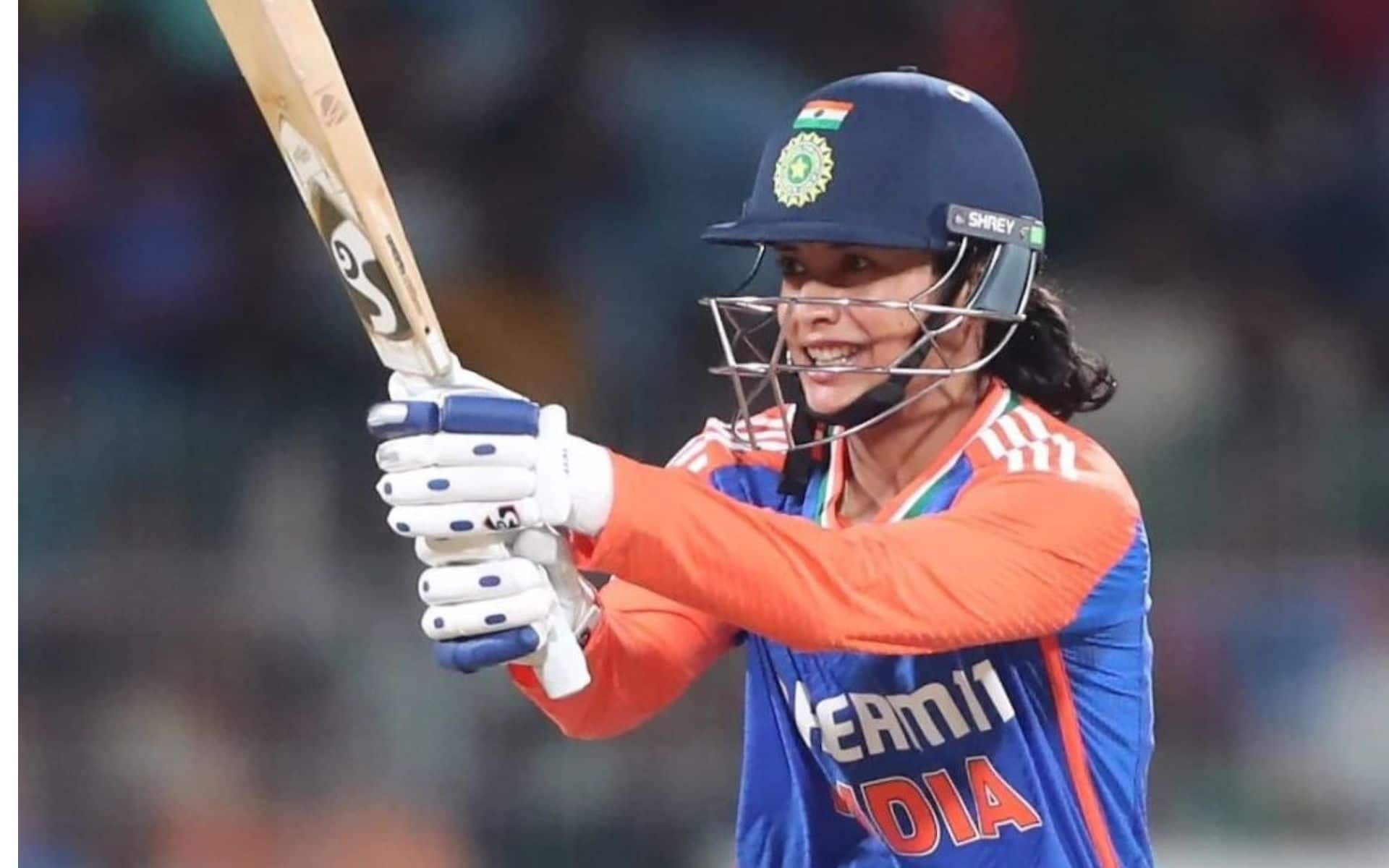 Smriti Mandhana is playing a stable knock in the Women's Asia Cup Final 2024 [X]