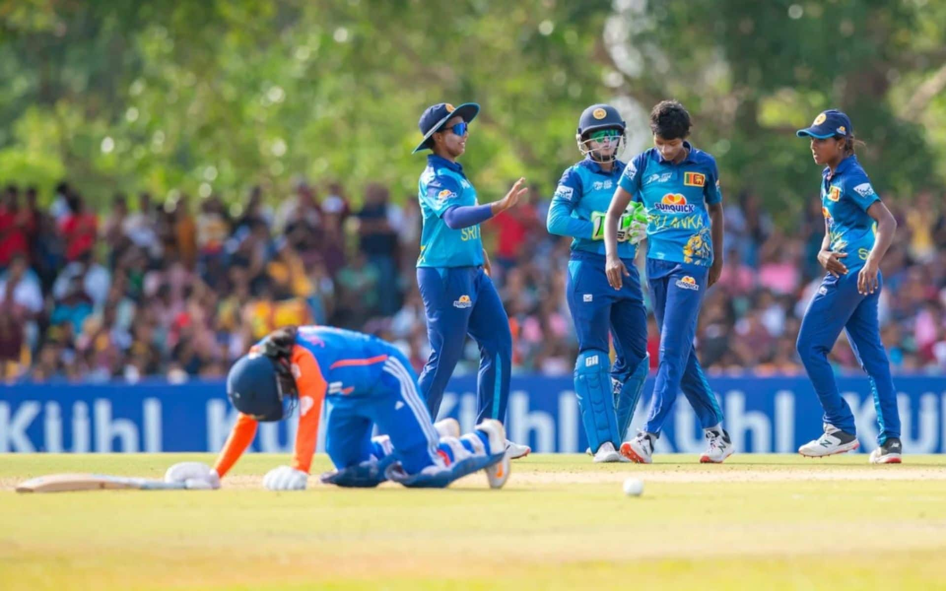 Sri Lankan players celebrating a wicket in the Asia Cup T20 2024 final (ACC)