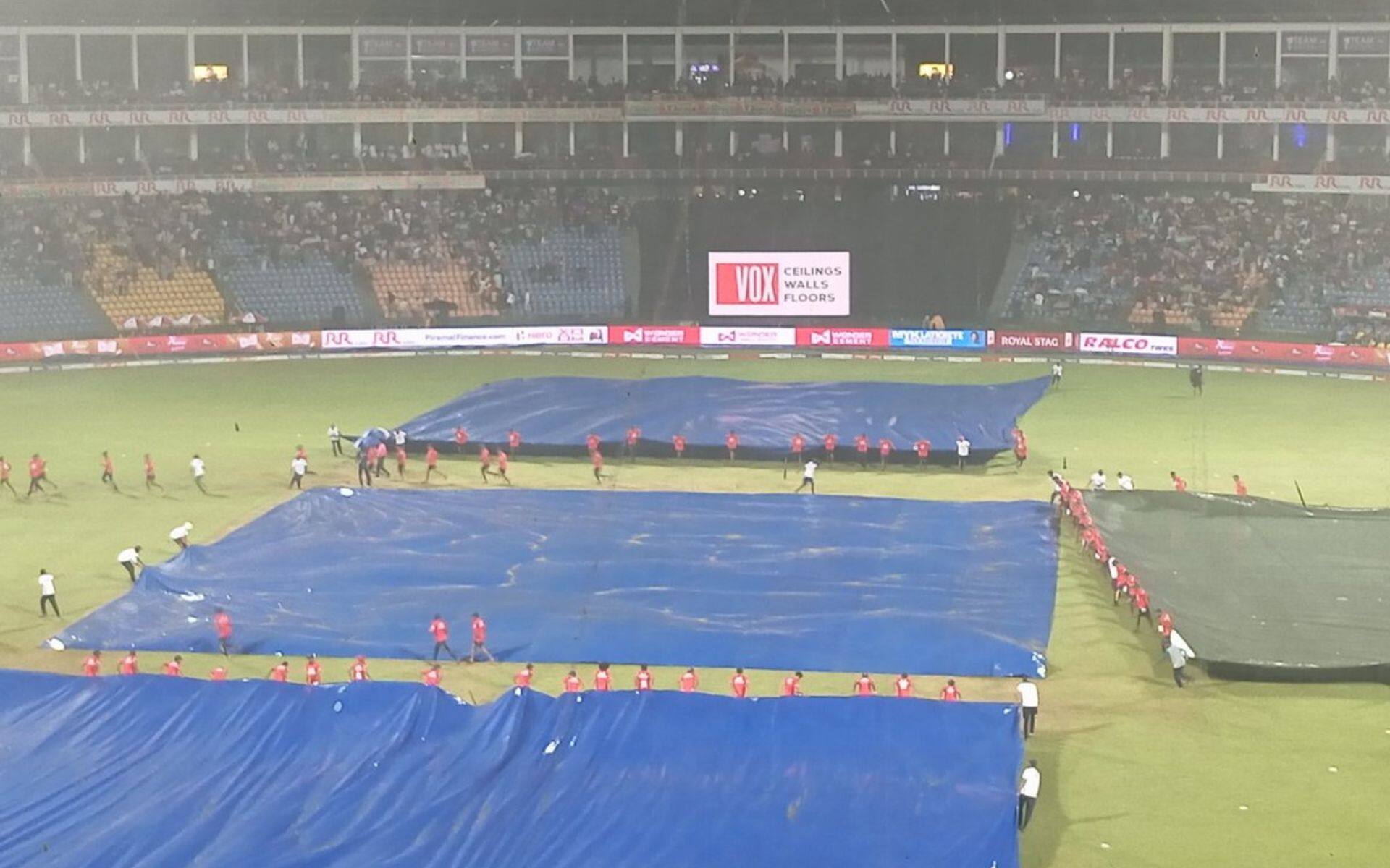 Rain in 2nd T20I (X.com)