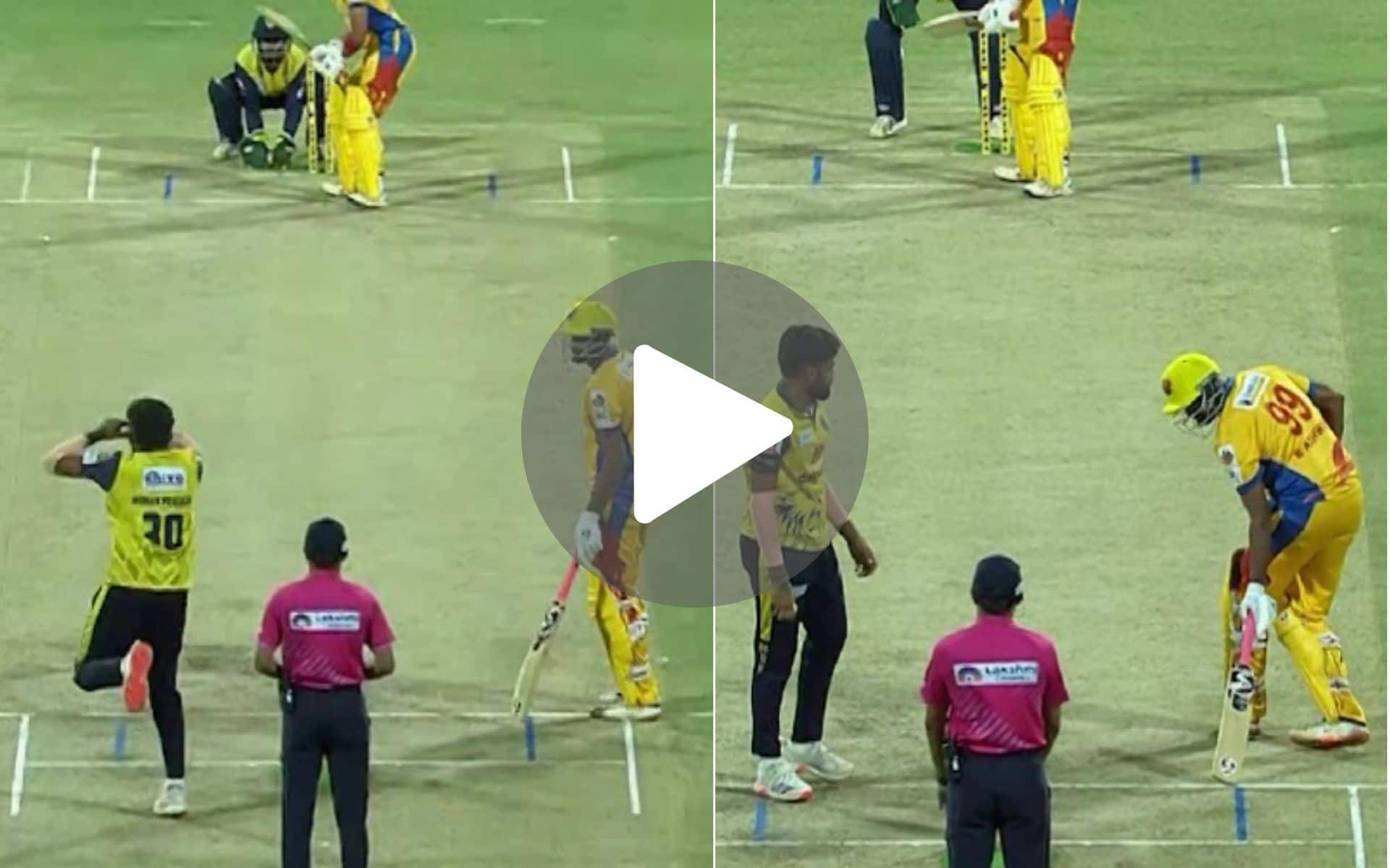 [Watch] Ravi Ashwin Gets Taste Of His Own Medicine In Near Mankad Incident in TNPL 2024