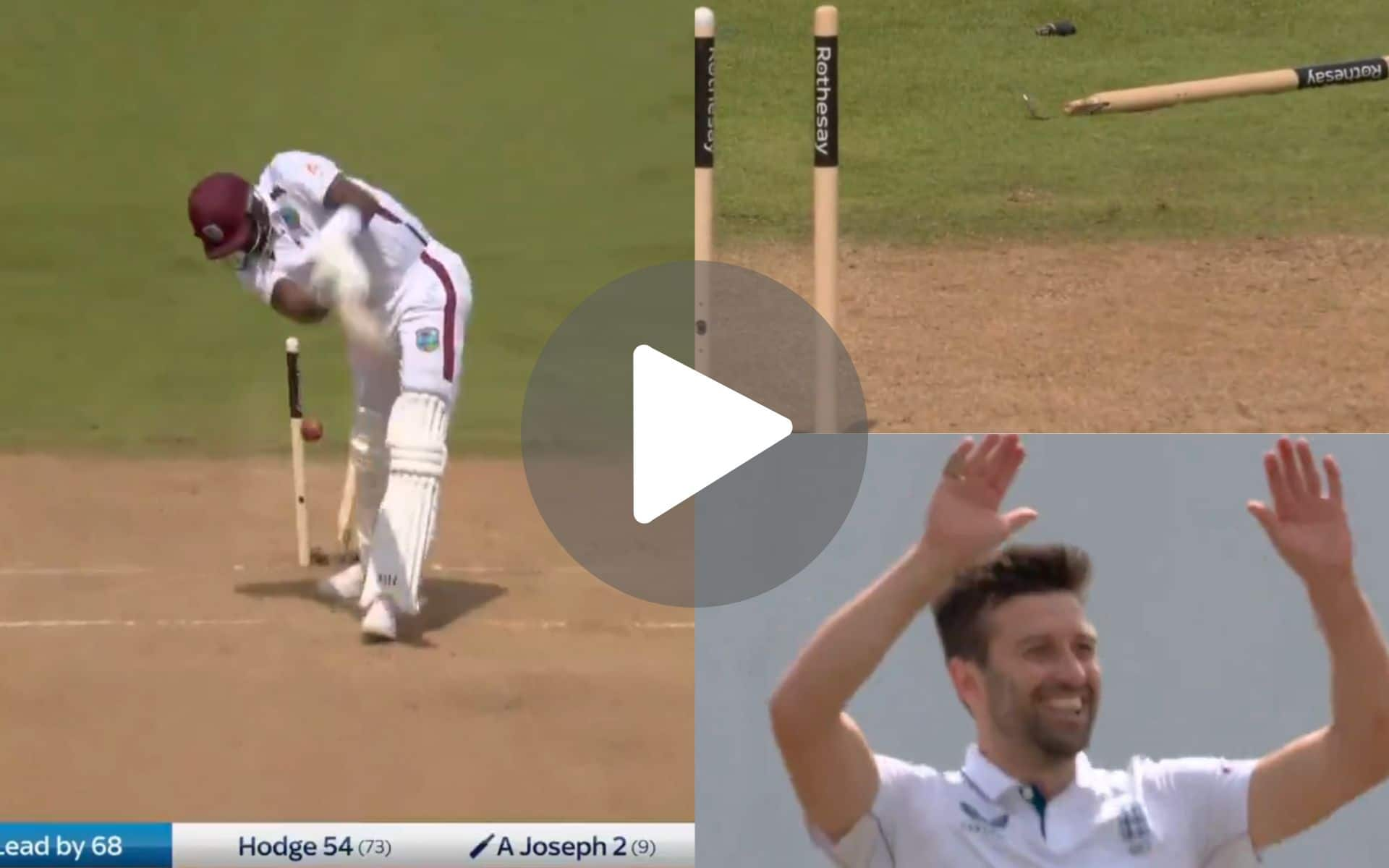 [Watch] Mark Wood's Lightning Quick Yorker Destroys Alzarri Joseph's Middle Stump