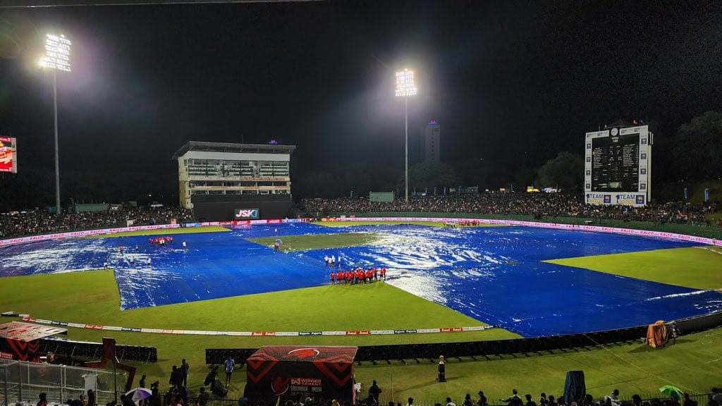 Rain in Pallekele during IND vs SL 2nd T20I (x.com)