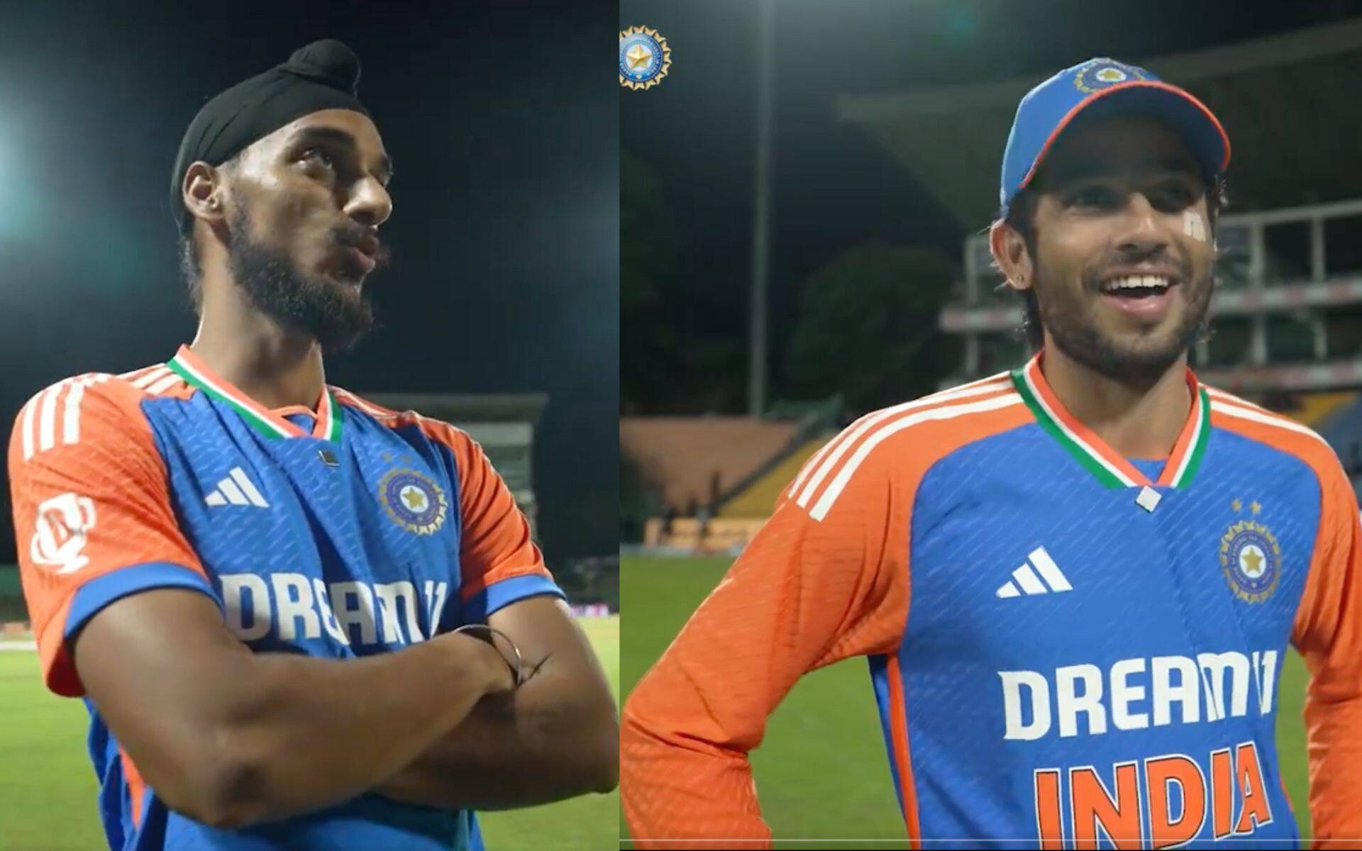 Arshdeep Singh and Bishnoi after IND vs SL 2nd T20I (X.com)