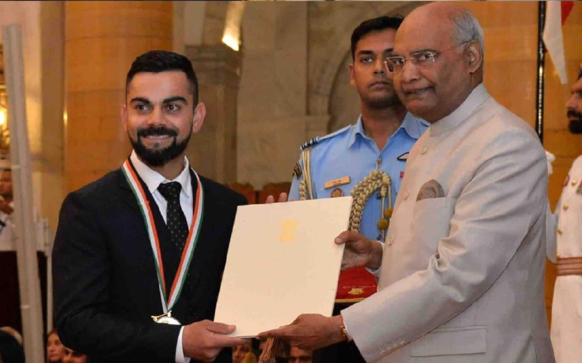 Virat Kohli recieves Rajiv Gandhi Khel Ratna Award [X.com]