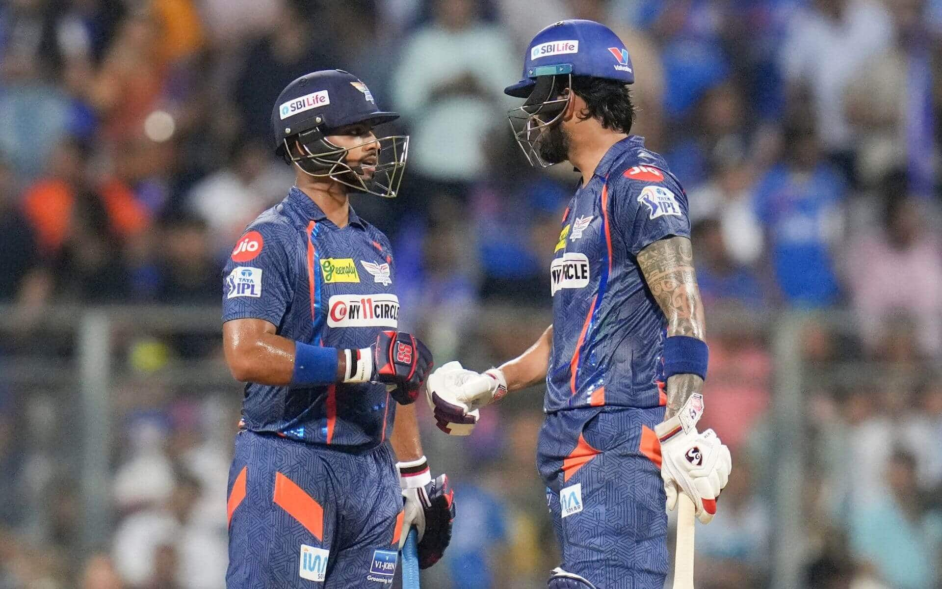 Nicholas Pooran and KL Rahul playing for LSG in IPL 2024 [X]