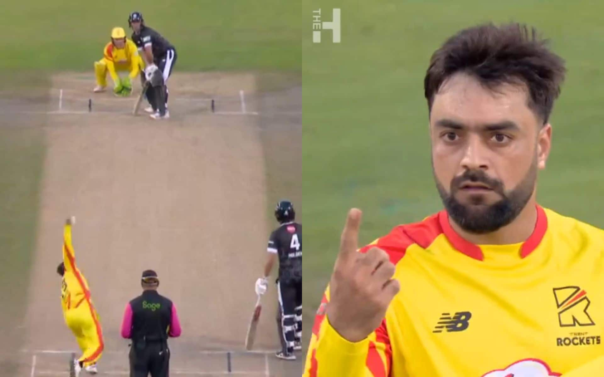 Rashid Khan's send-off after wicket (X.com)