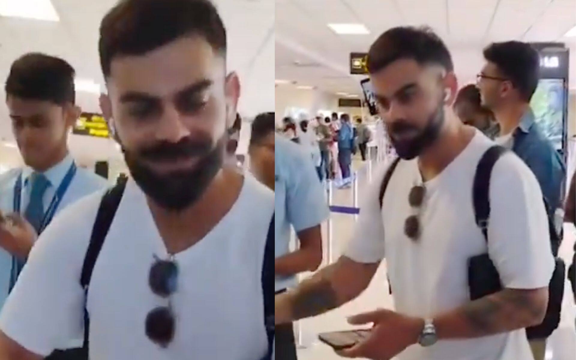 Virat Kohli at Colombo Airport (X.com)