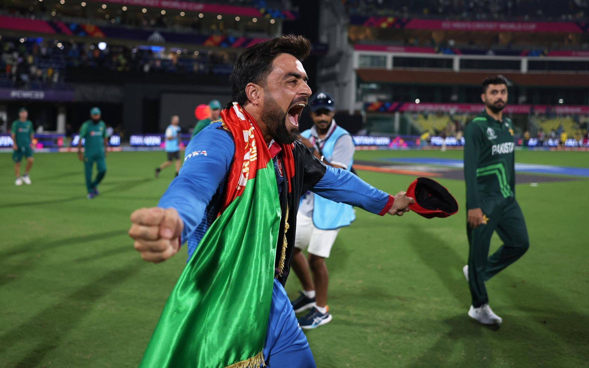 Rashid Khan during World Cup 2023 (X.com)