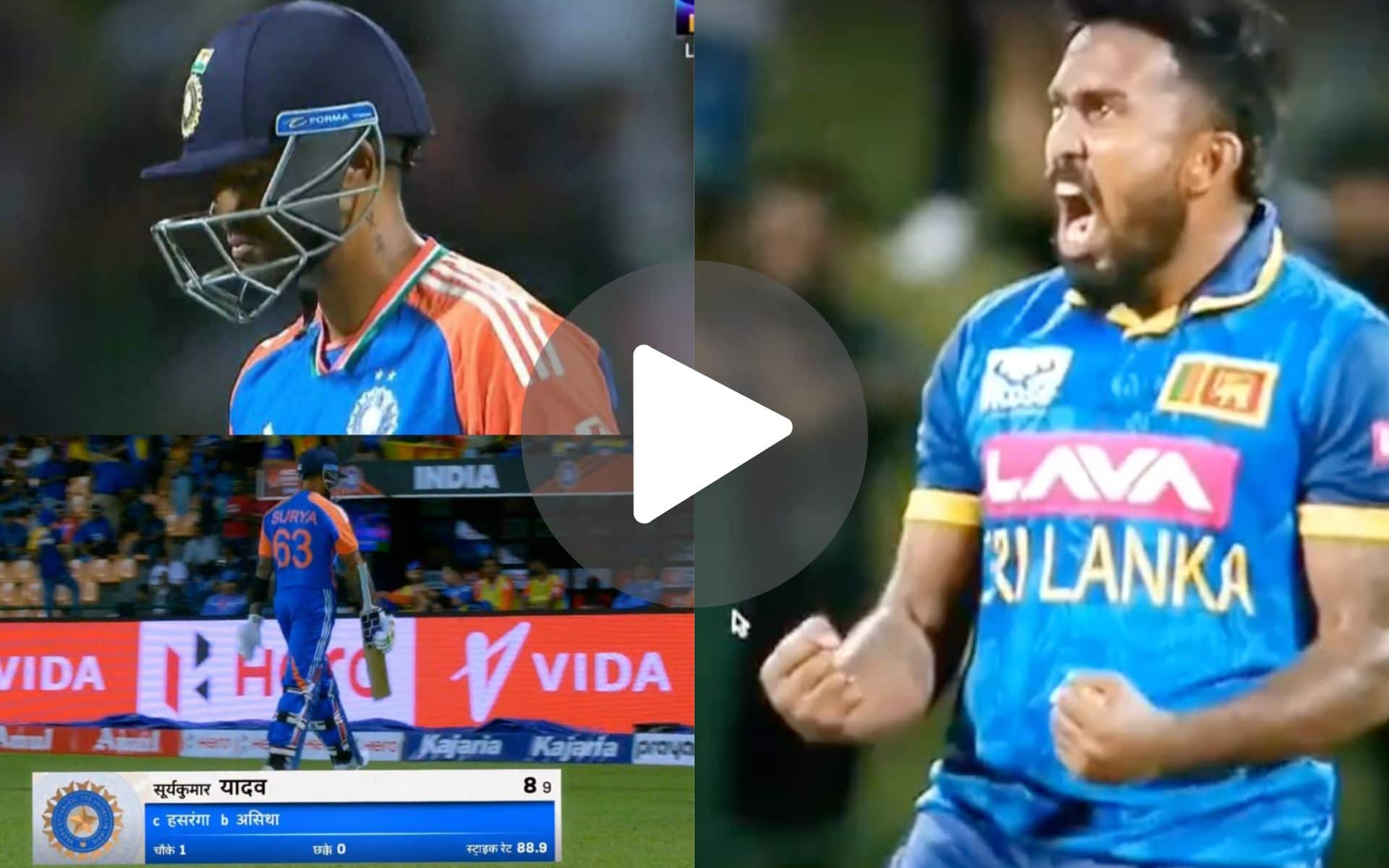 [Watch] Asalanka's Dhoni Like Captaincy To Get SKY As Trademark Supla Shot Goes Wrong