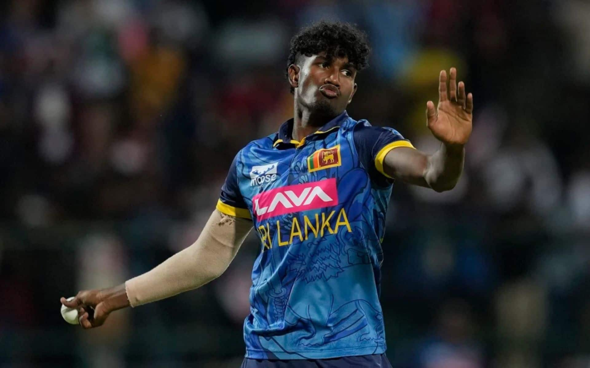 Chamindu Wickramasinghe had an impressive Sri Lanka debut against India (AP)