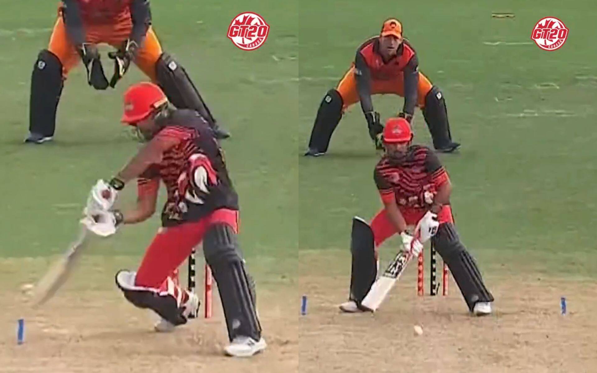 Harpreet Singh Bajwa in action in Global T20 Canada (X.com)